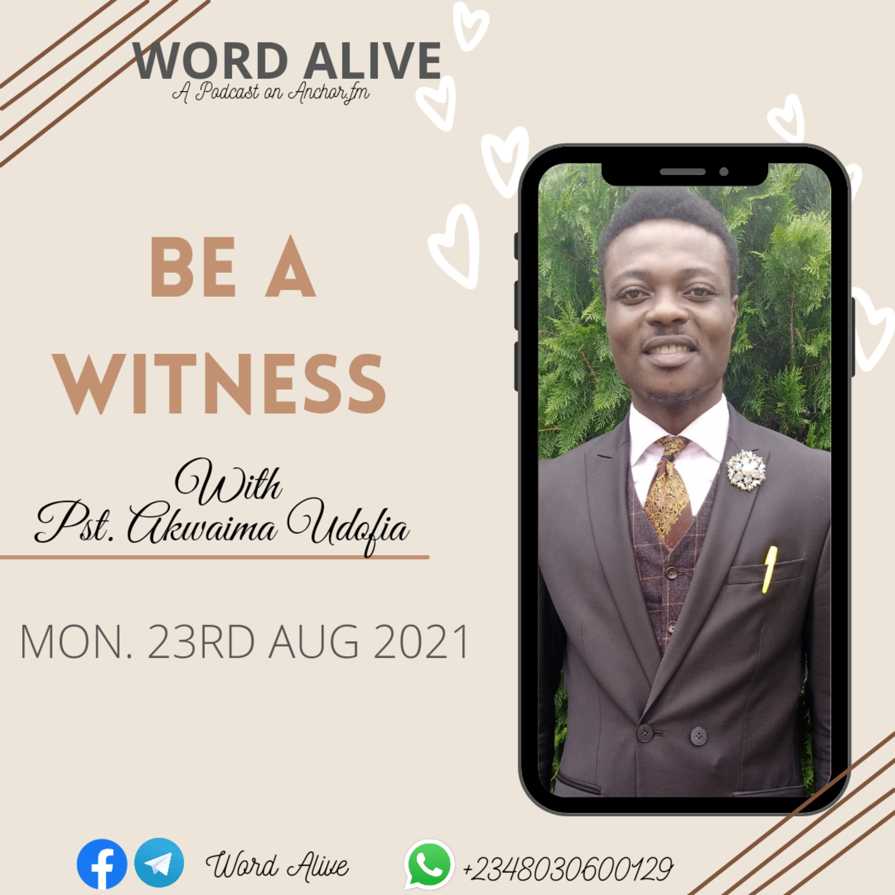 BE A WITNESS  episode artwork