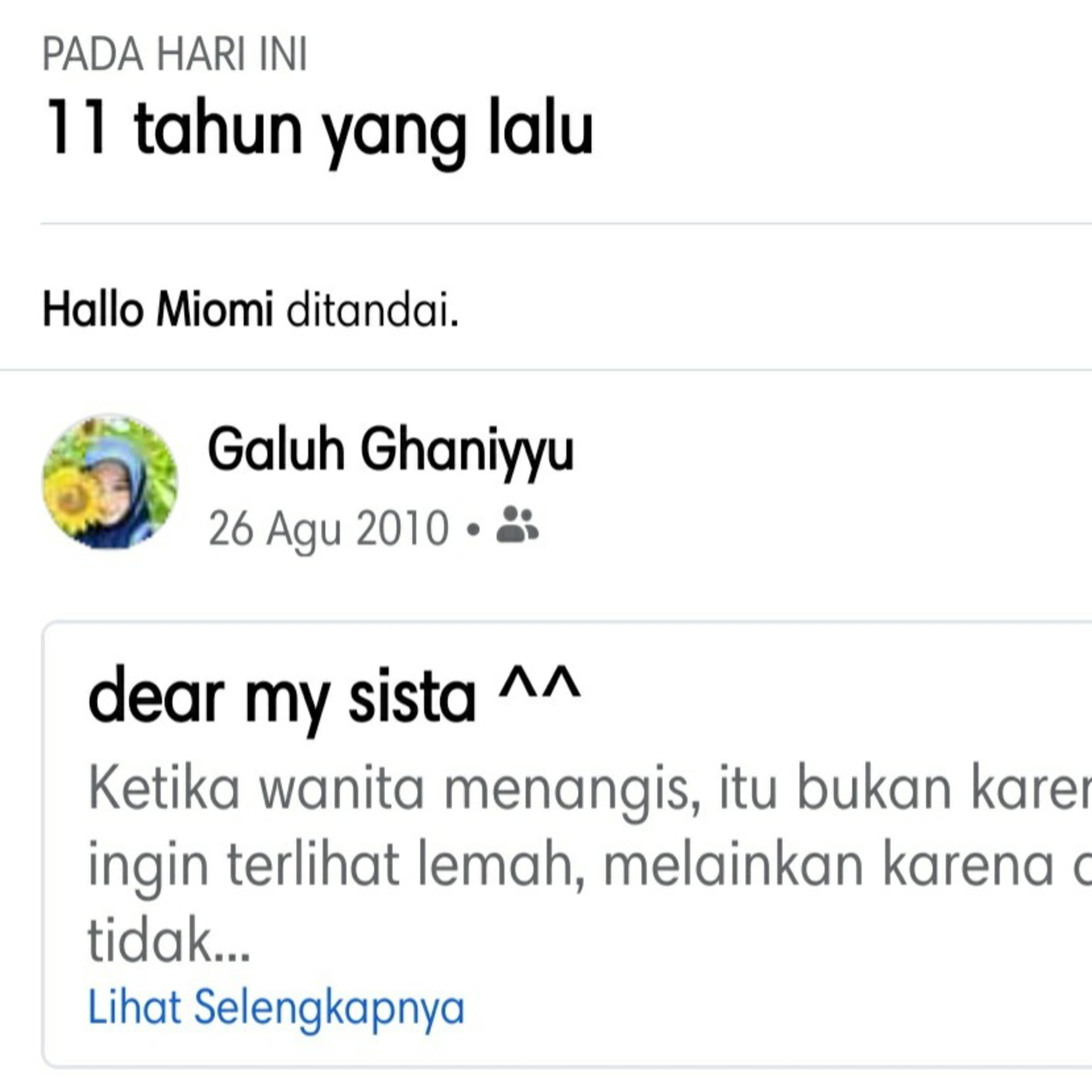 Cerita Anak Tunggal