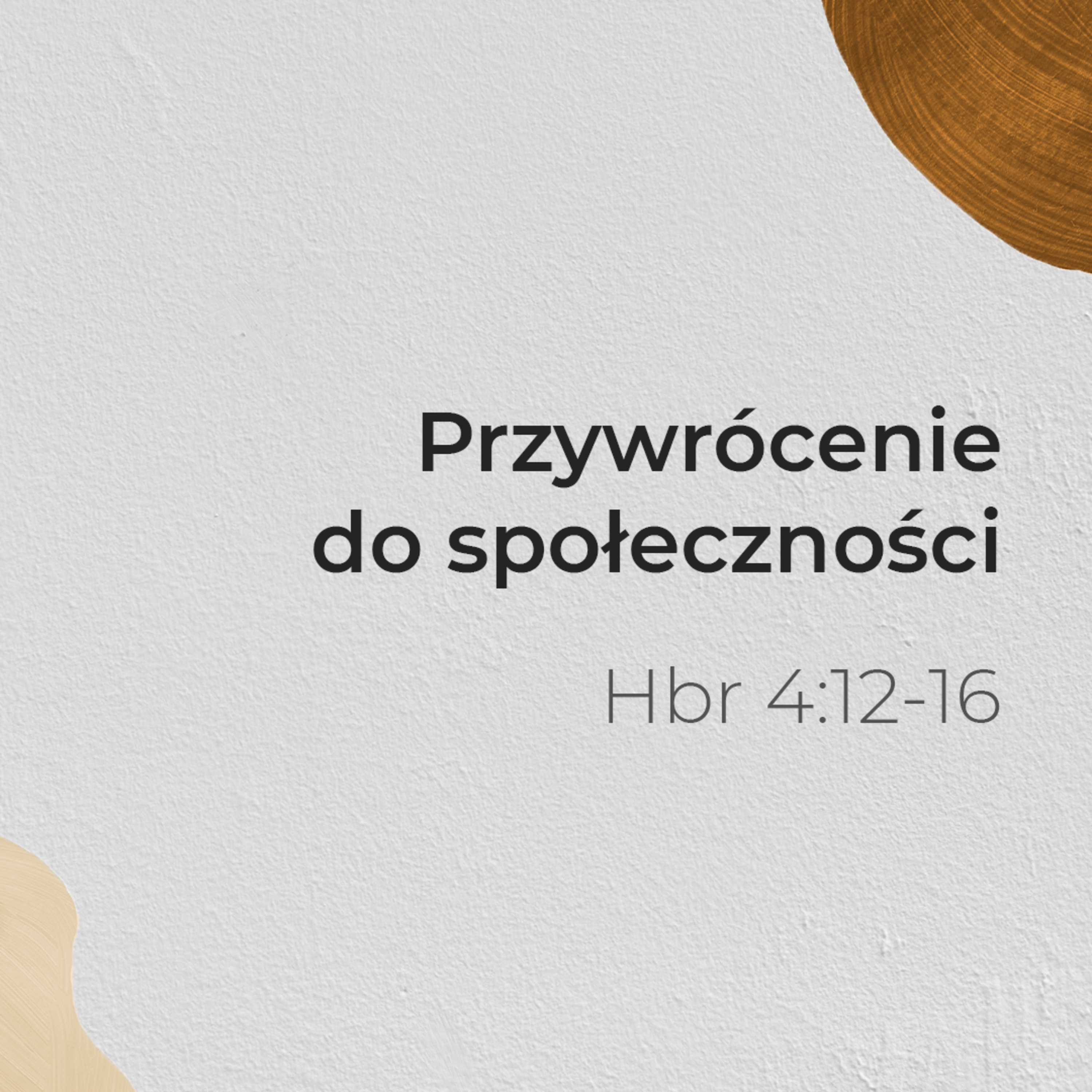Przywrócenie do społeczności | Przemysław Paćko | 21.11.2021 episode artwork