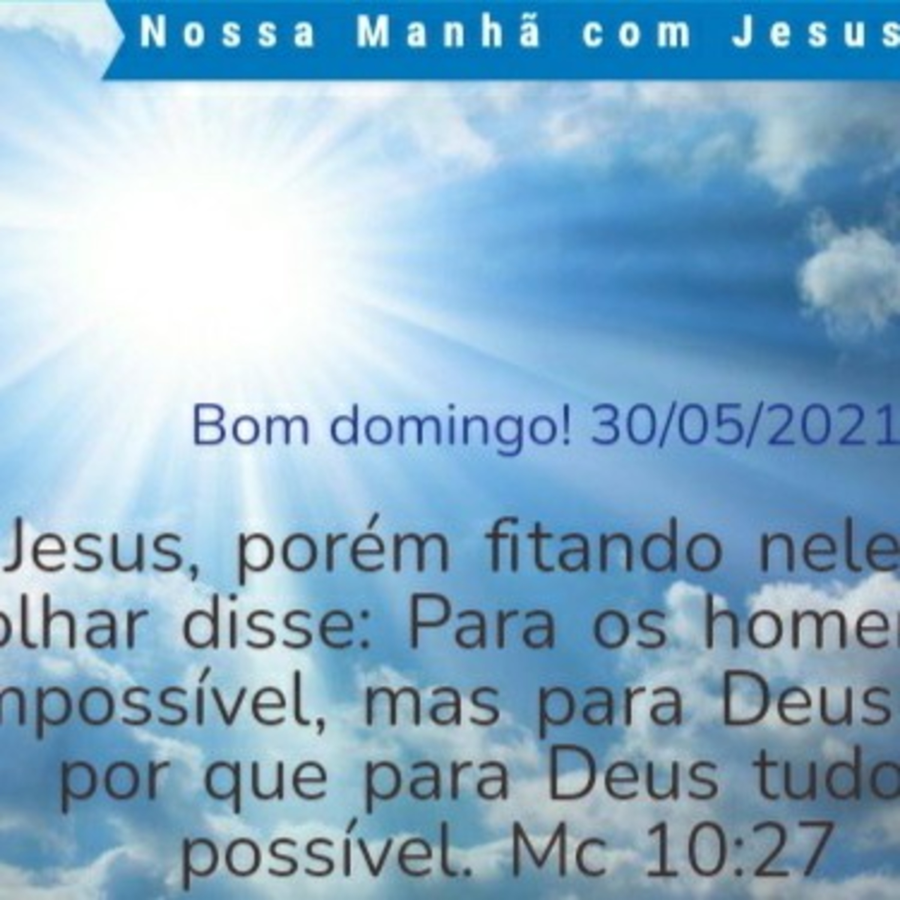 Nossa Manhã com Jesus
