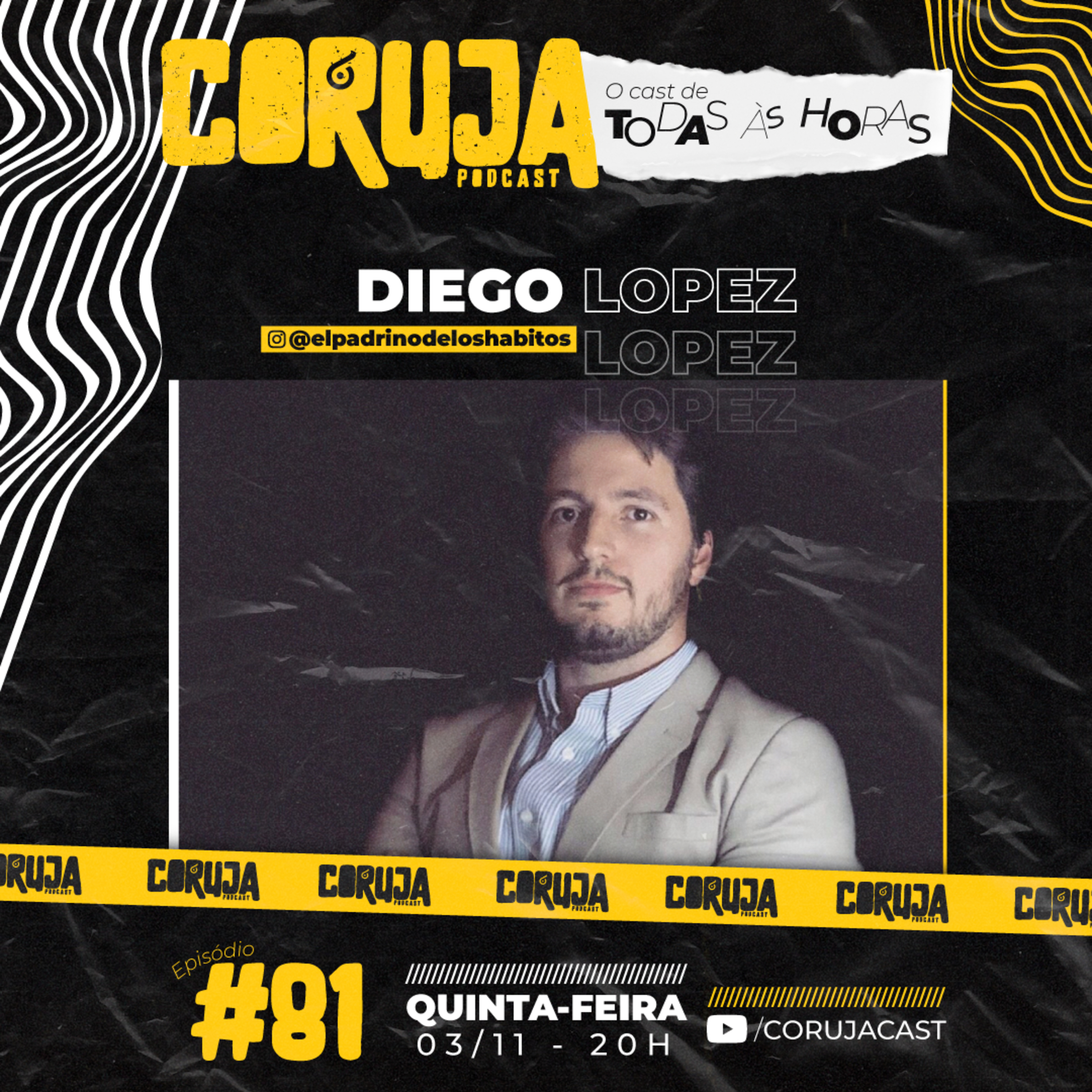 Superação, Mudança de hábitos e uma vida melhor (Diego Lopes) | CorujaCast EP#81 episode artwork