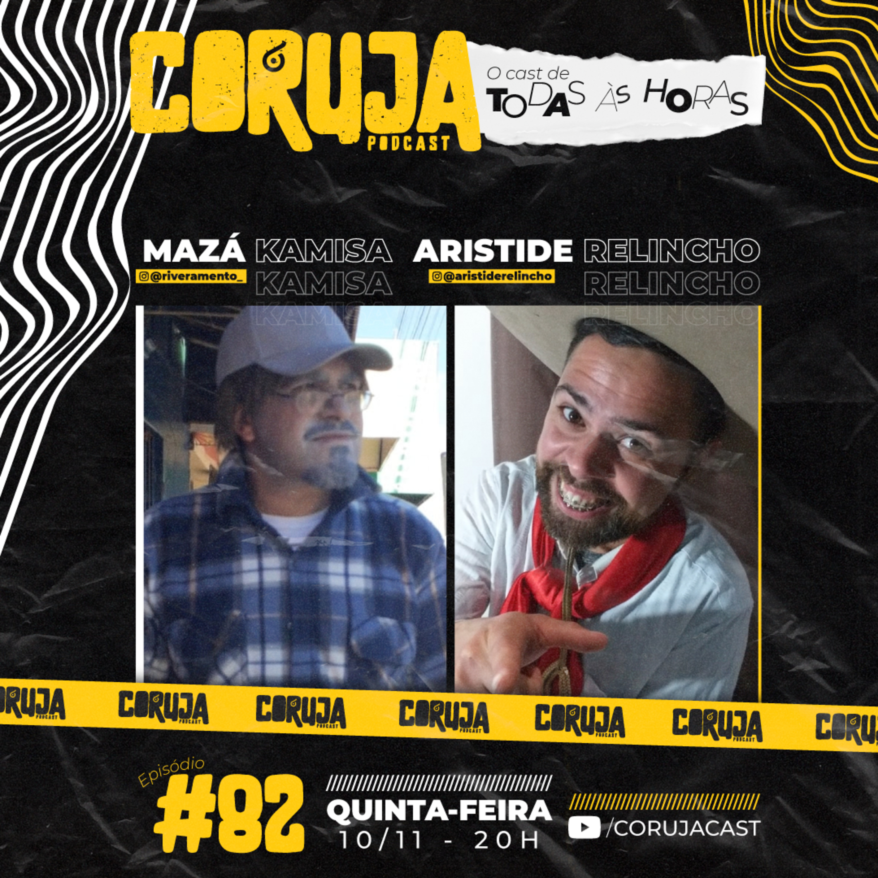Humor na Fronteira (Mazá Kamisa e Aristide Relincho) | CorujaCast EP#82 episode artwork