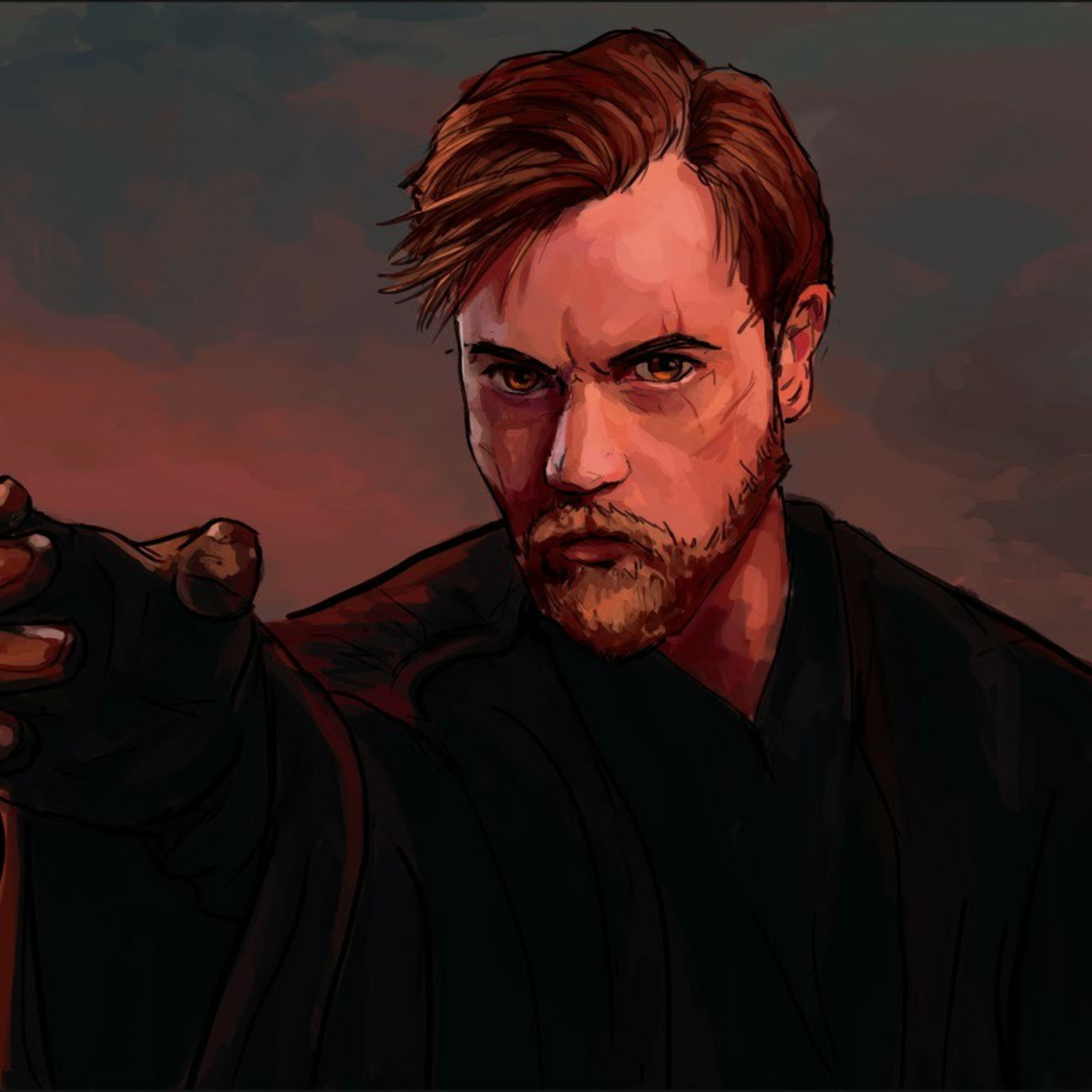 If Kenobi Joined Anakin On Mustafar