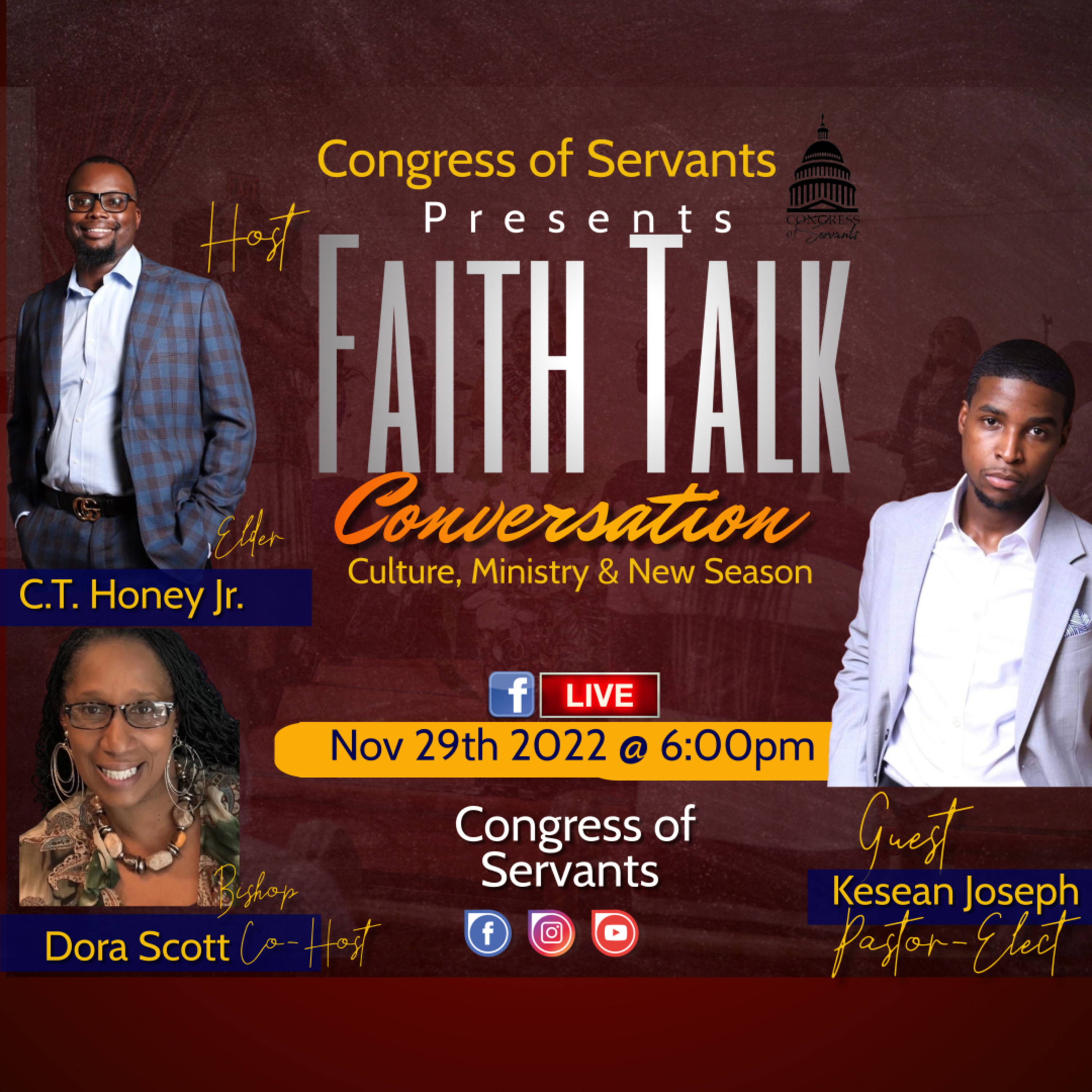 Congress Of Servants: Faith Talk Conversation