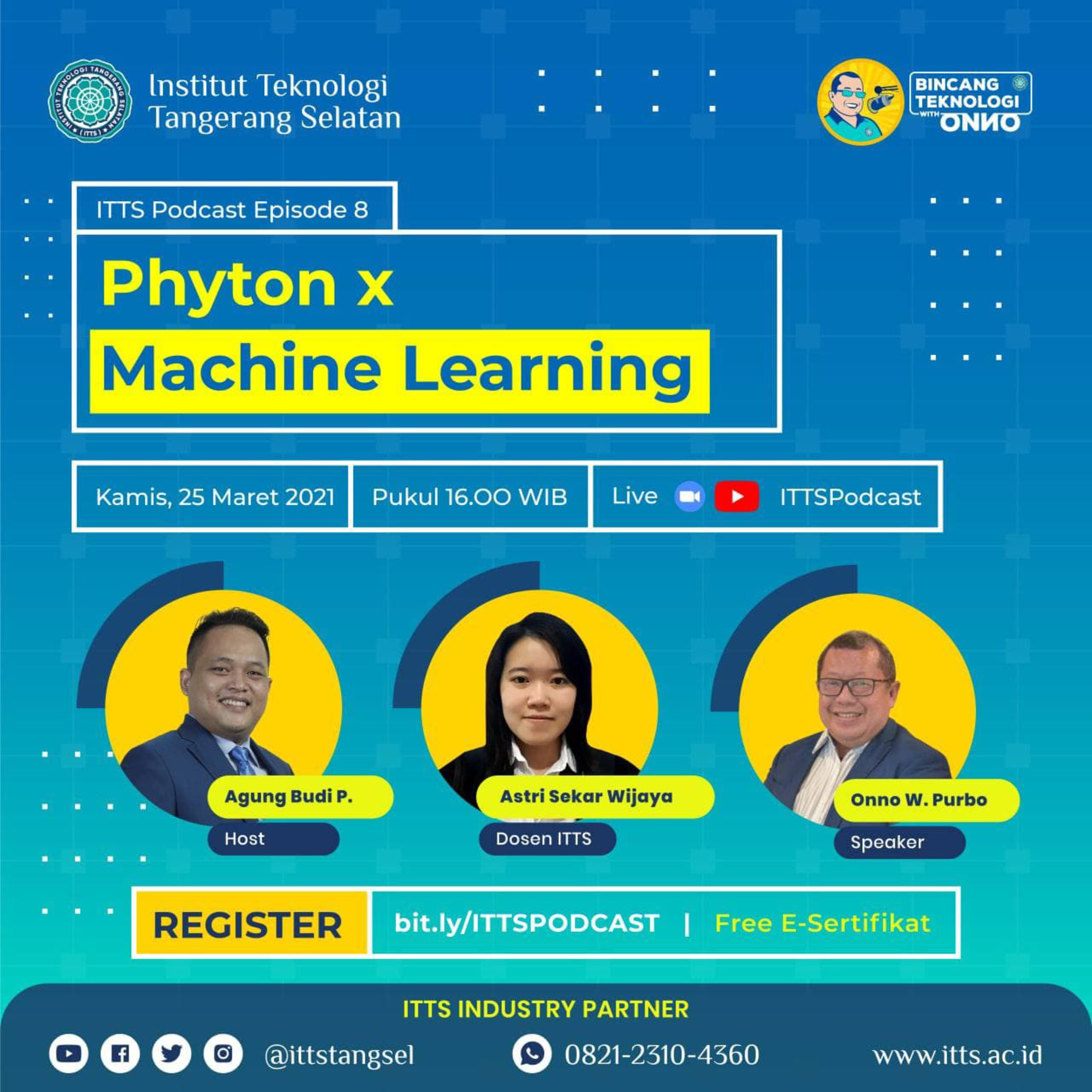 Bincang Teknologi With Onno W Purbo - Institut Teknologi Tangerang Selatan (ITTS)