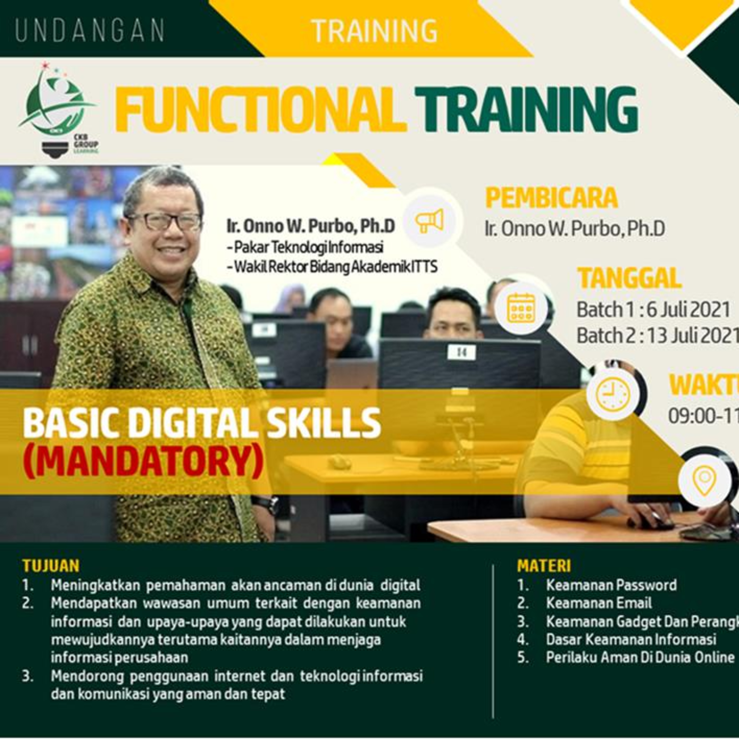 Bincang Teknologi With Onno W Purbo - Institut Teknologi Tangerang Selatan (ITTS)