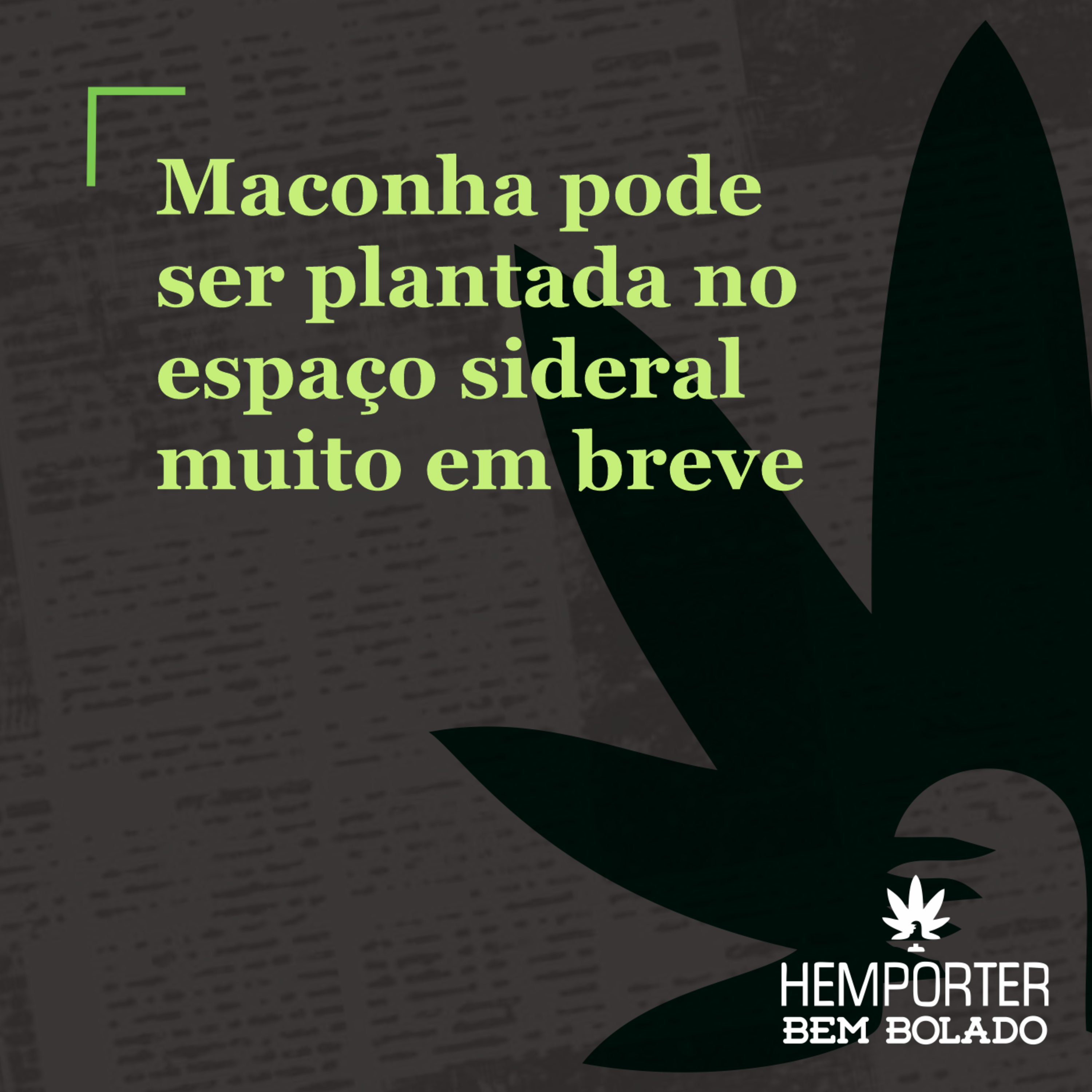 Maconha pode ser plantada no espaço sideral muito em breve episode artwork