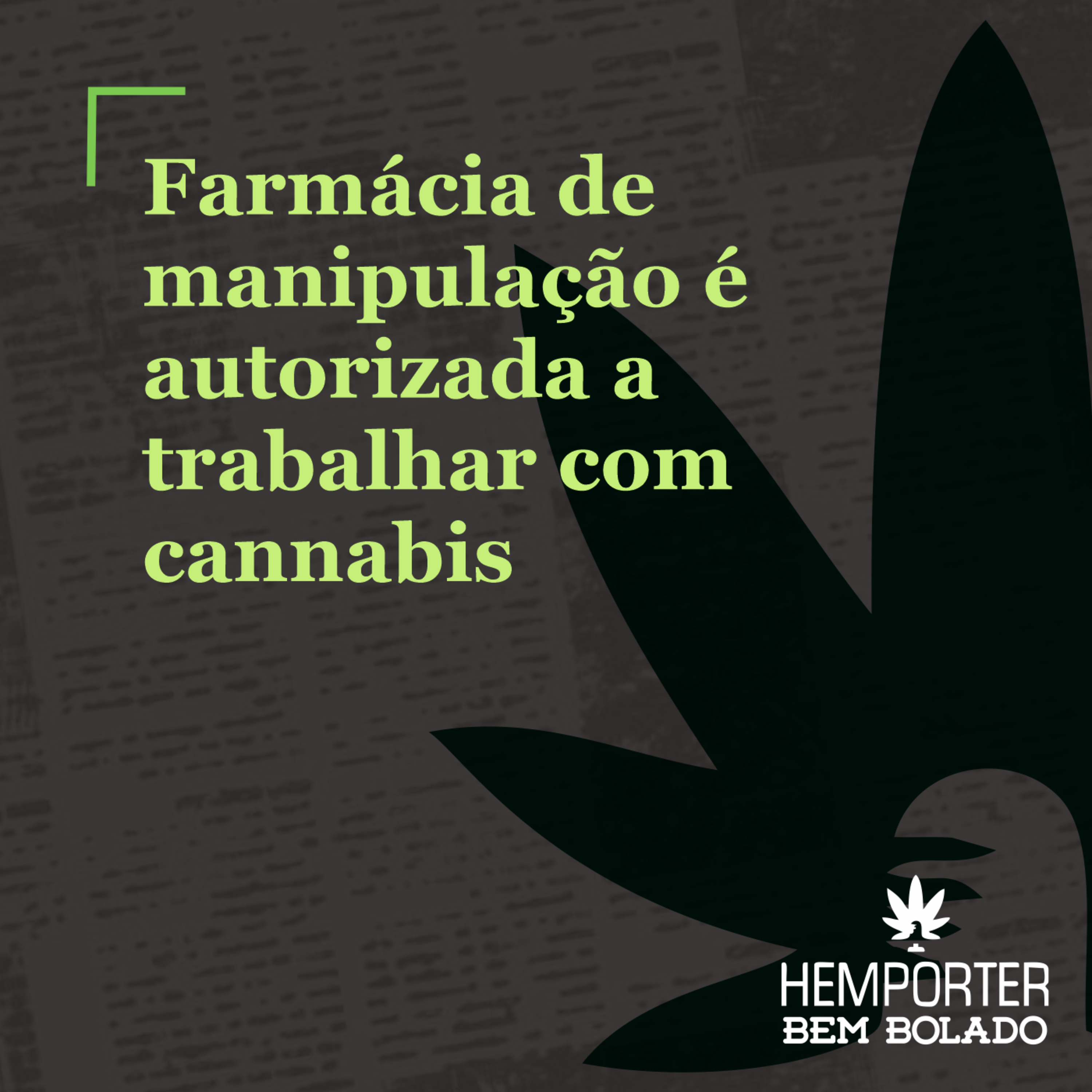 Farmácia de manipulação é autorizada a trabalhar com Cannabis