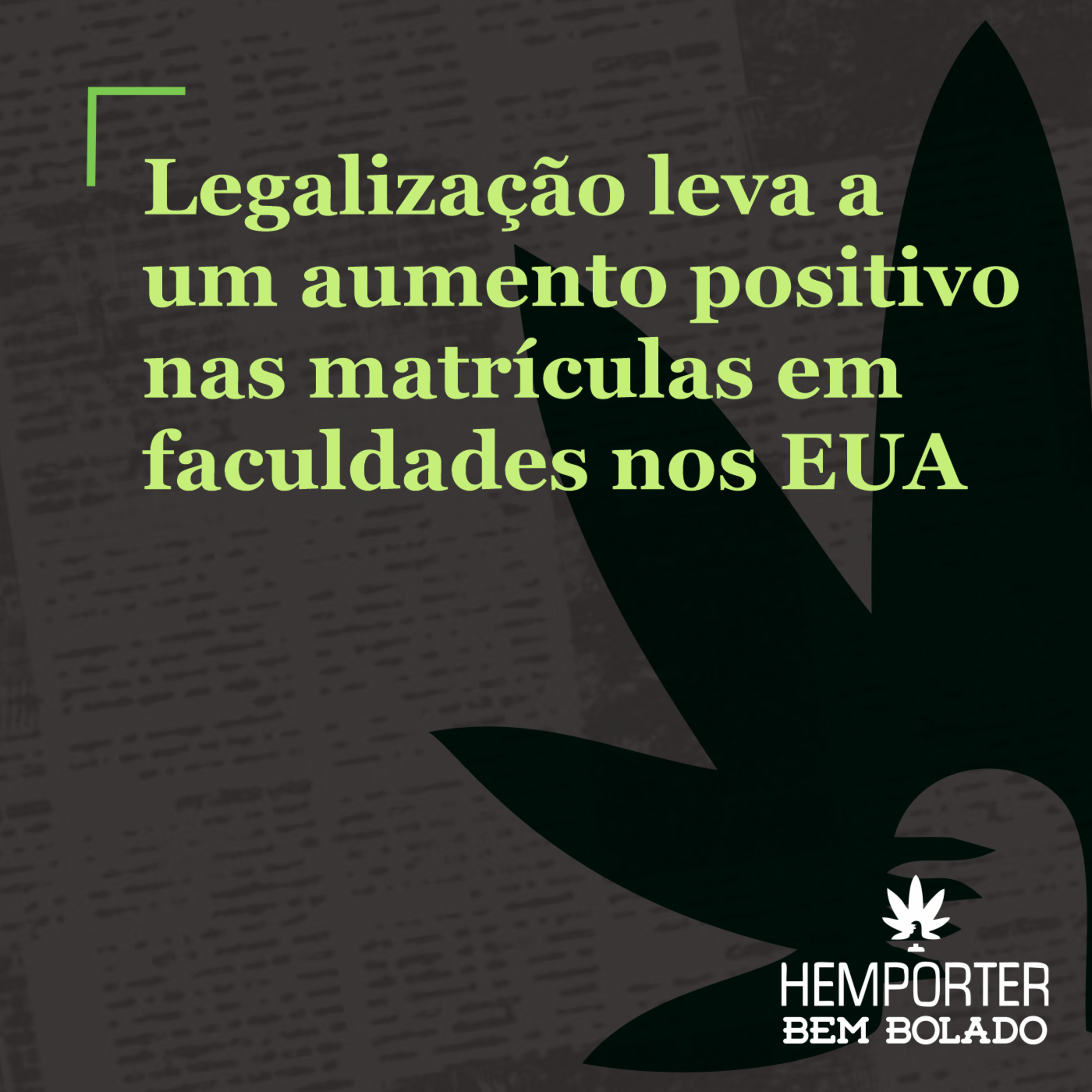 Legalização leva a um aumento positivo nas matrículas em faculdades episode artwork