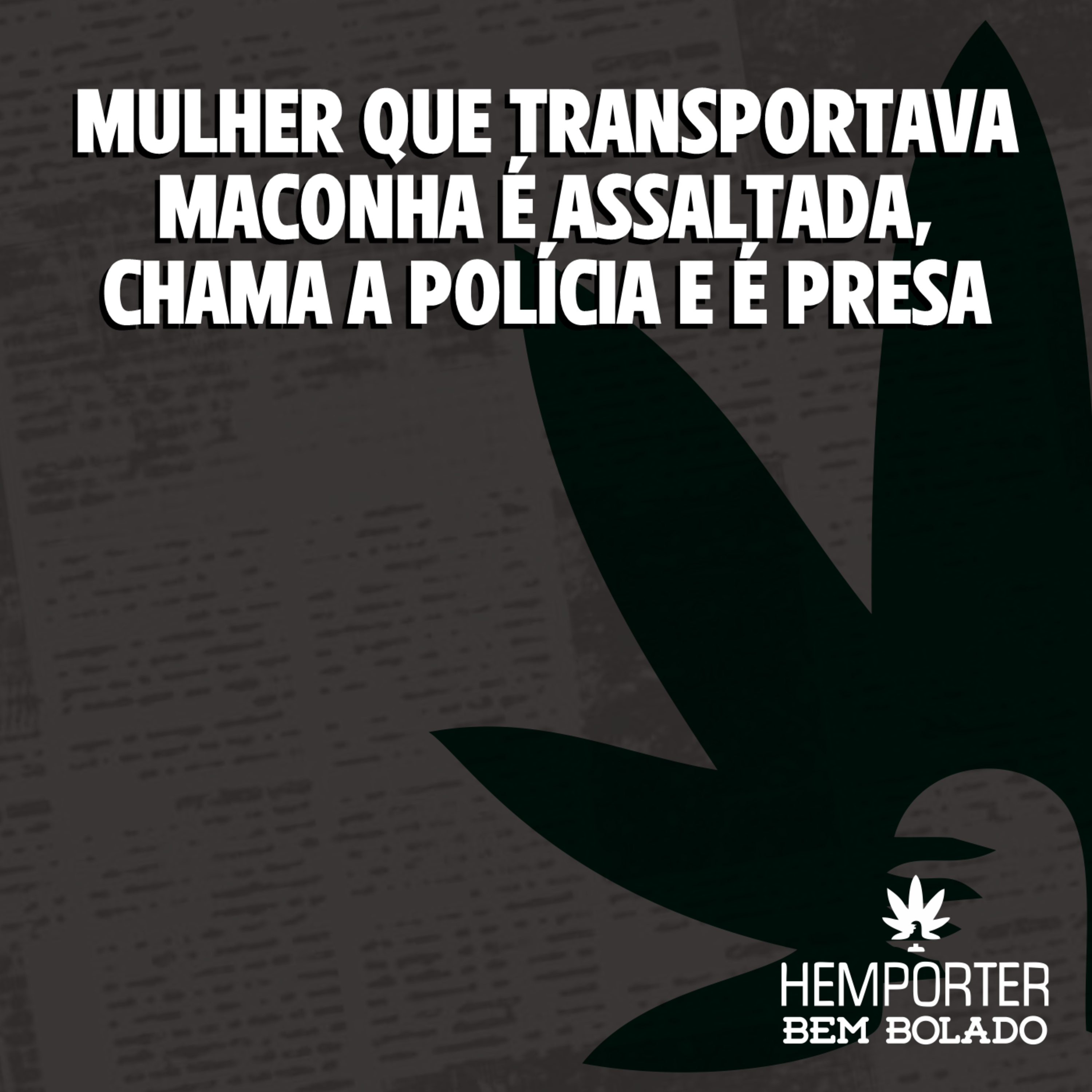 Mulher que transportava 700 kg de maconha é assaltada, chama a polícia e é presa episode artwork