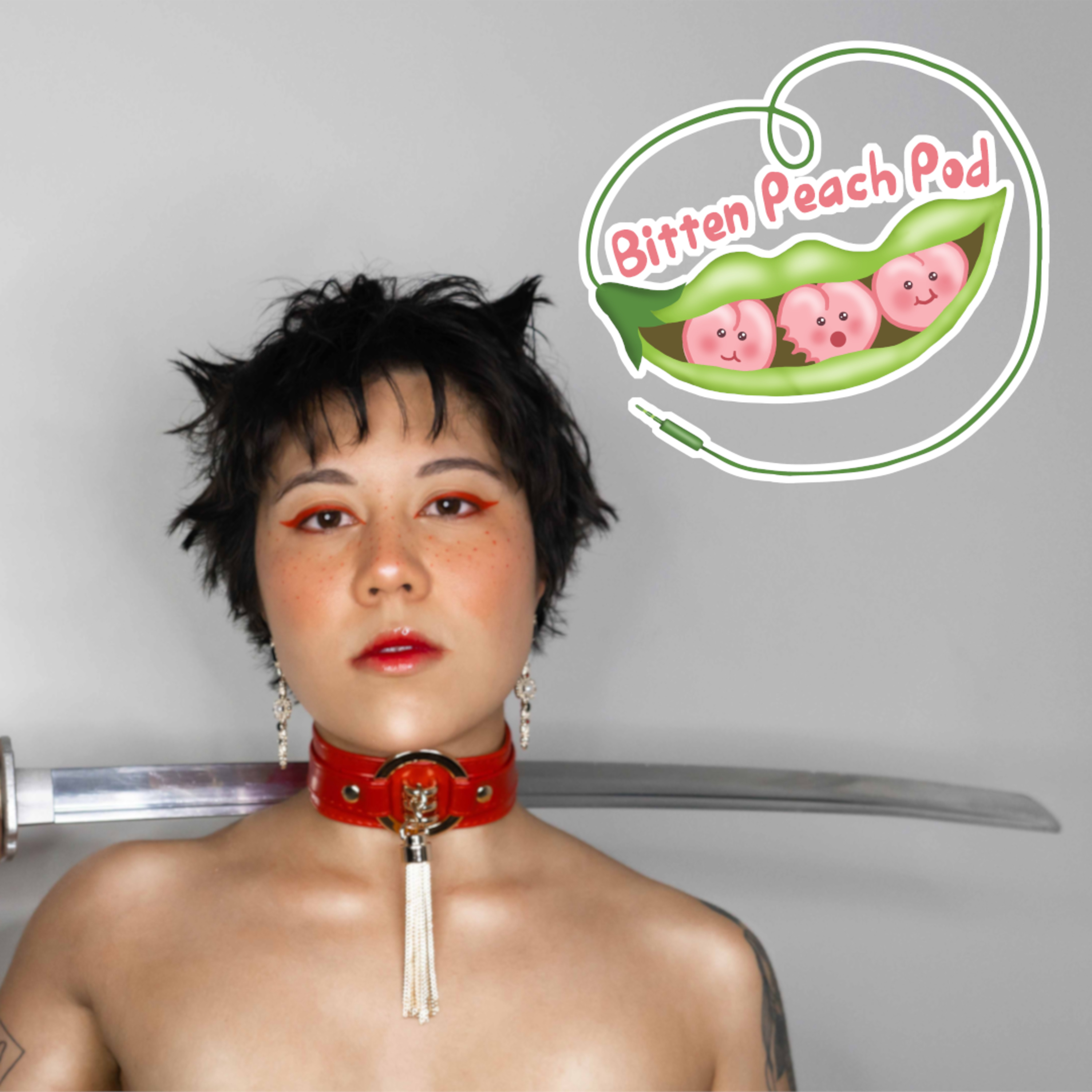 Bitten Peach Pod