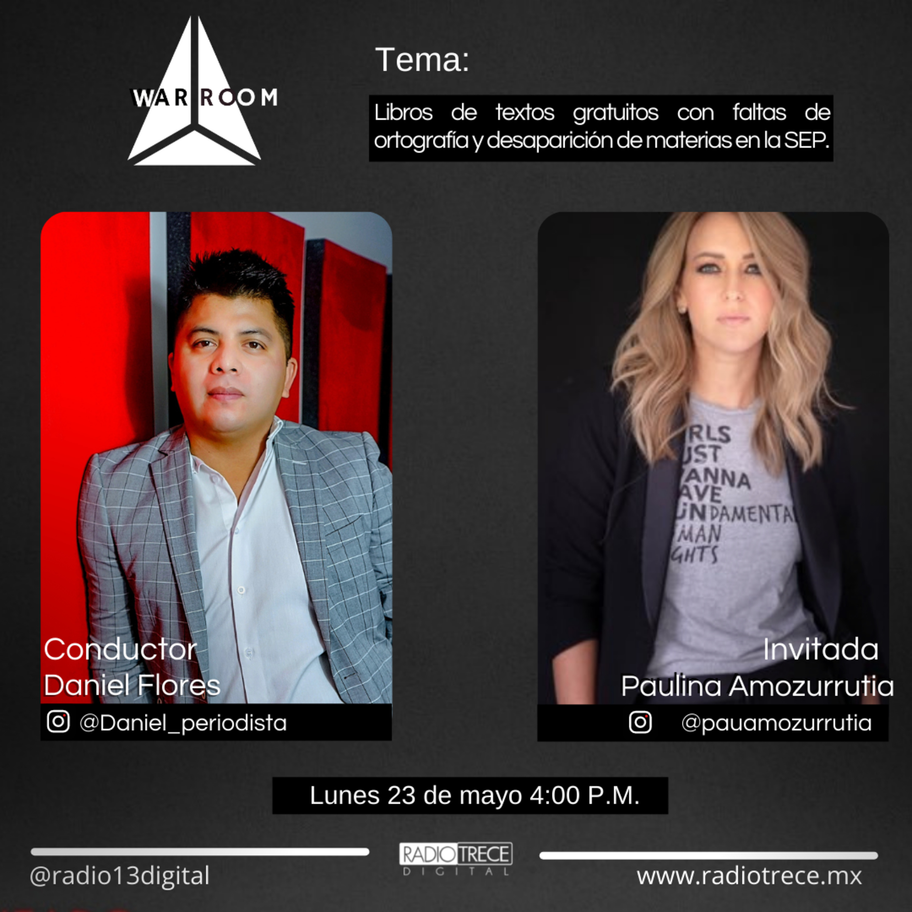 War Room: Libros de textos gratuitos con faltas de ortografía y desaparición de materias en la SEP. episode artwork