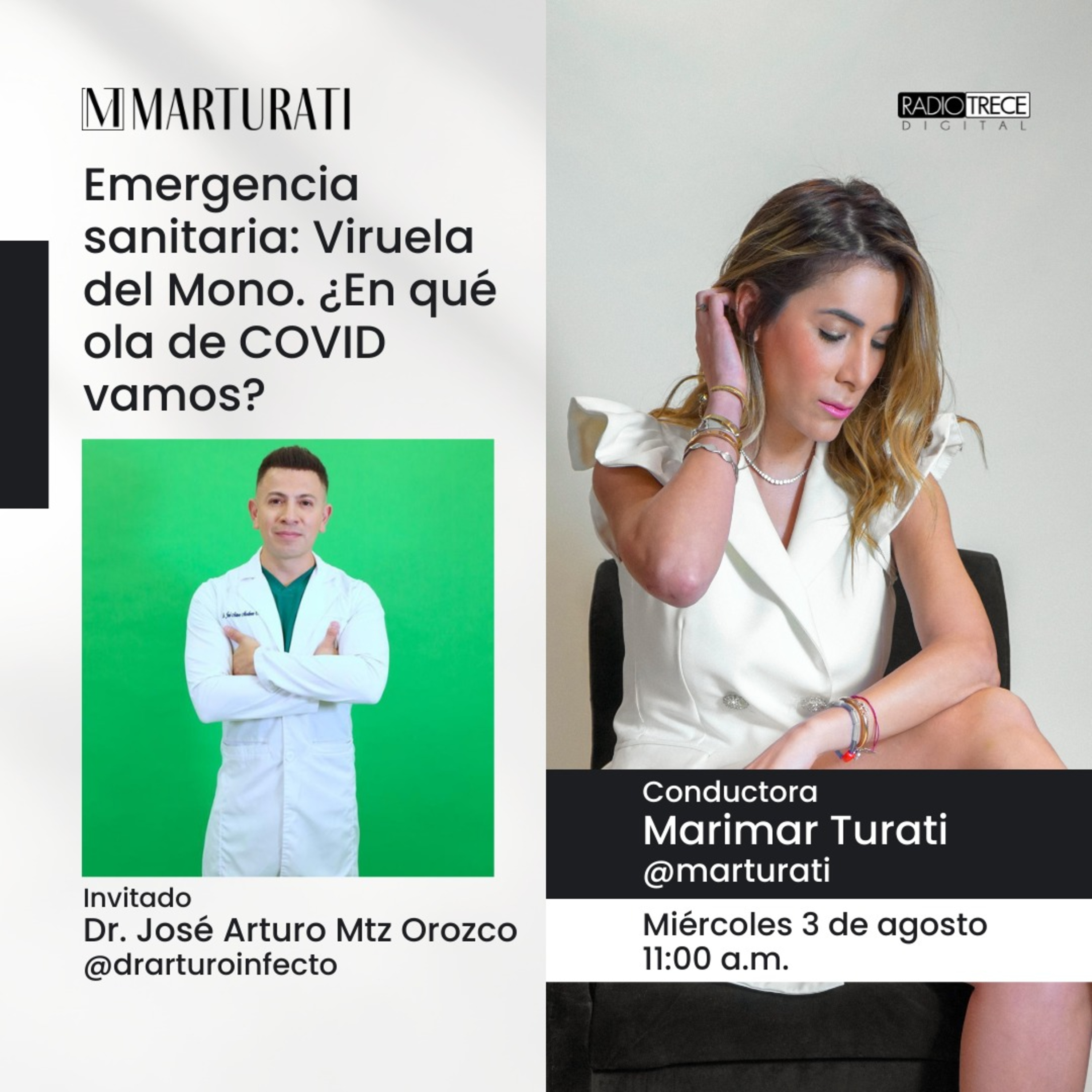 Pláticas con la Turati: Emergencia sanitaria Viruela del Mono. ¿Y en qué ola vamos del COVID?  episode artwork