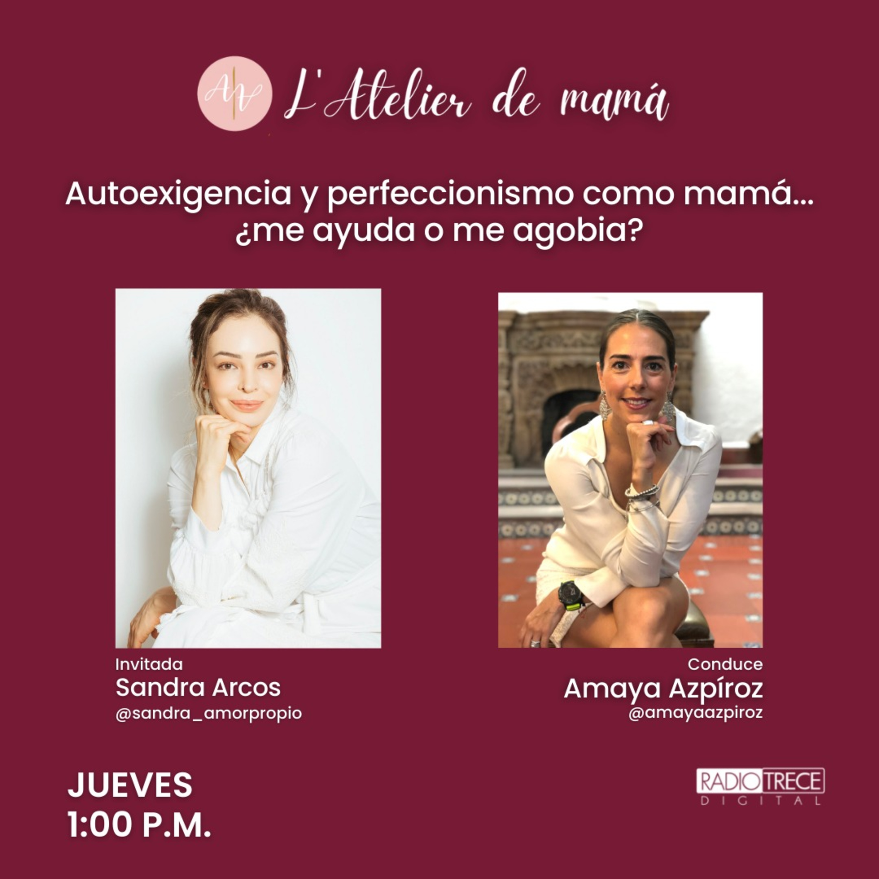 L'Atelier de mamá: Autoexigencia y perfeccionismo como mamá, ¿Me ayuda o me agobia?  episode artwork