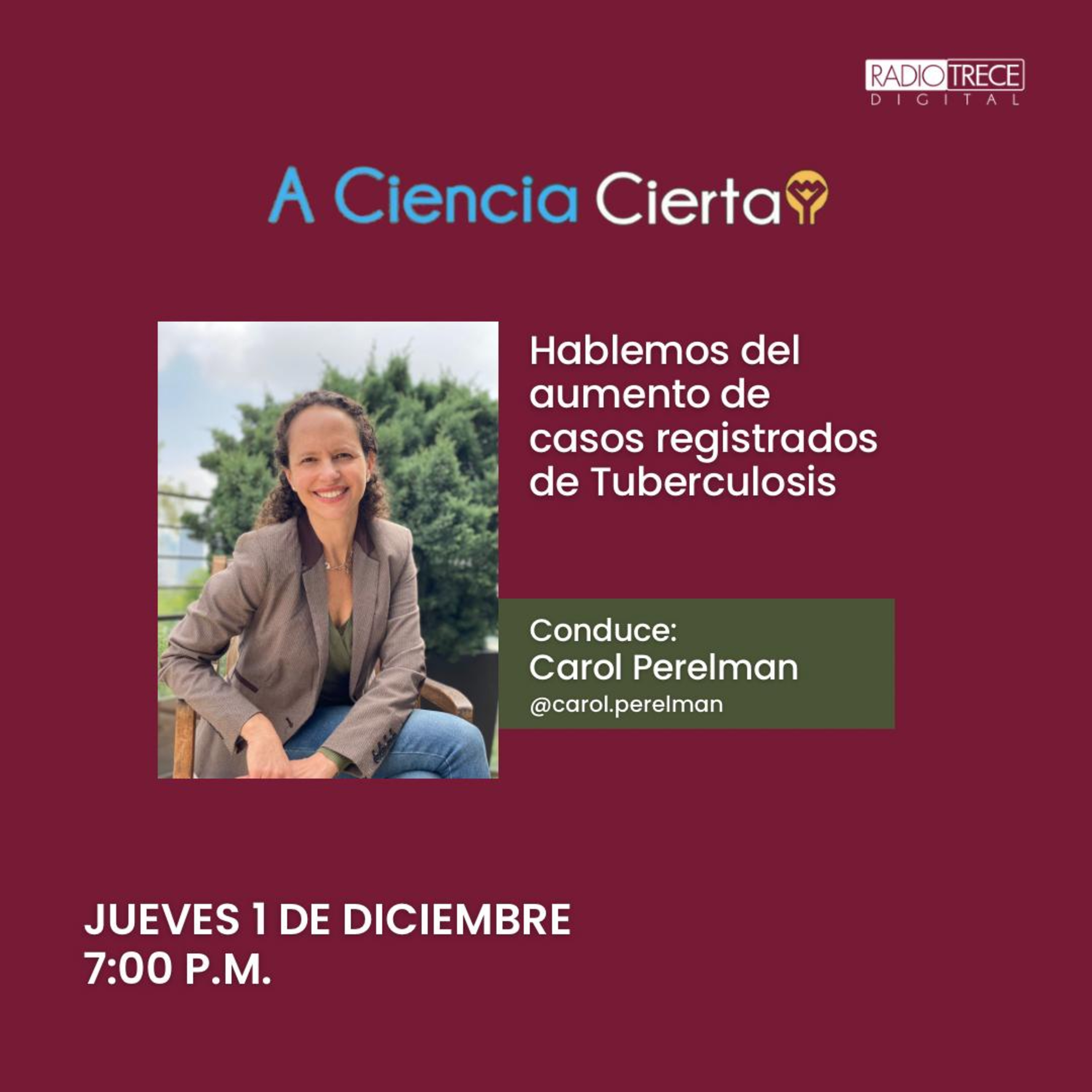 A Ciencia Cierta: Hablemos del aumento de casos registrados de Tuberculosis episode artwork