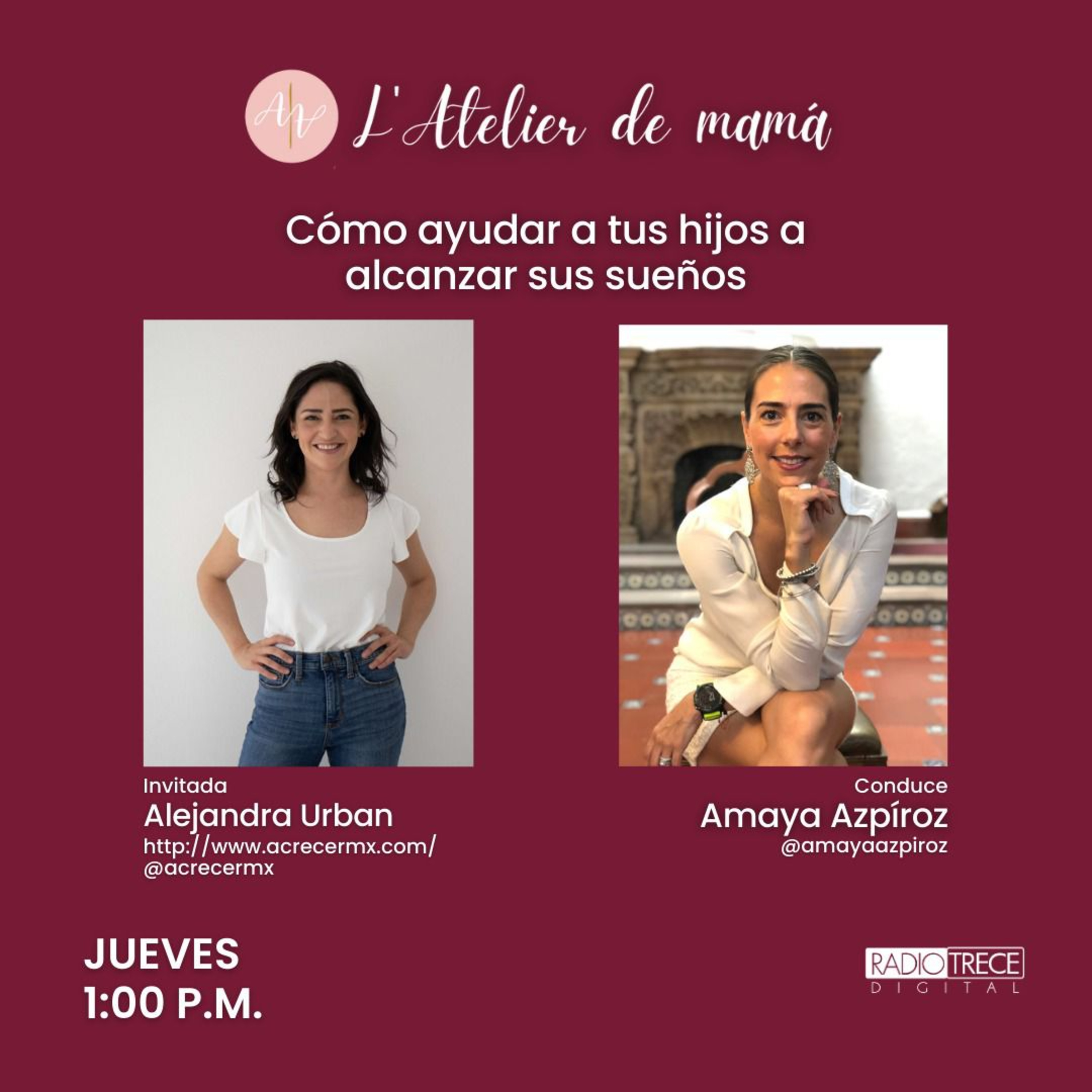 L'Atelier de mamá: Cómo ayudar a tus hijos a alcanzar sus sueños episode artwork