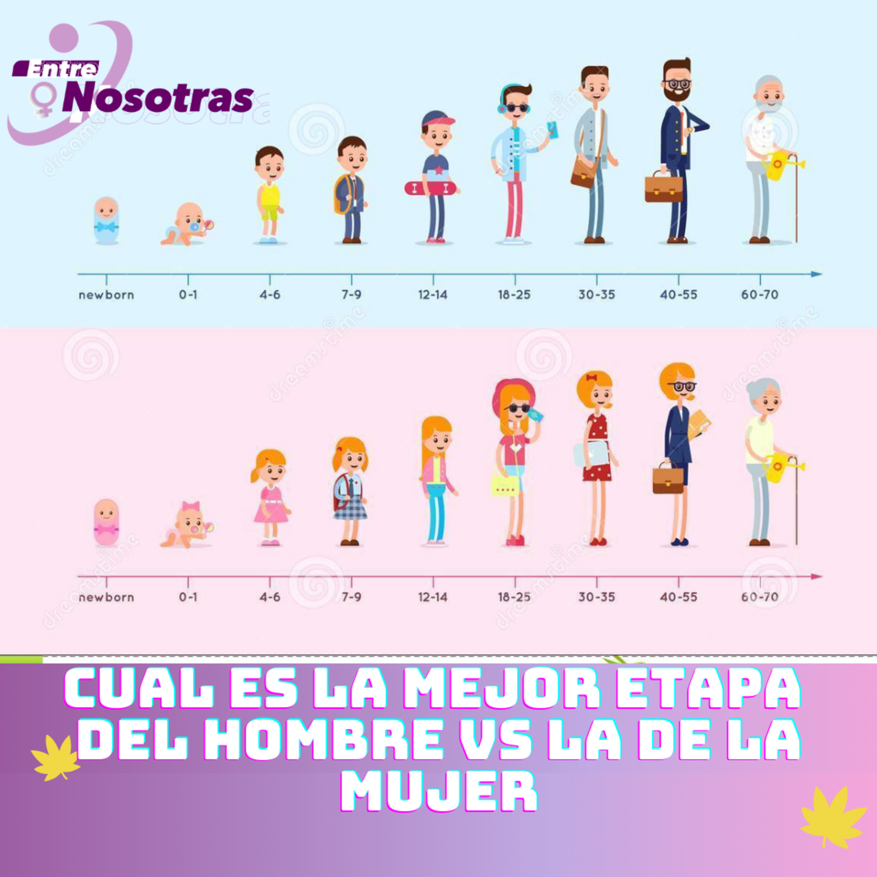 Cual es la mejor etapa de la mujer vs la del hombre