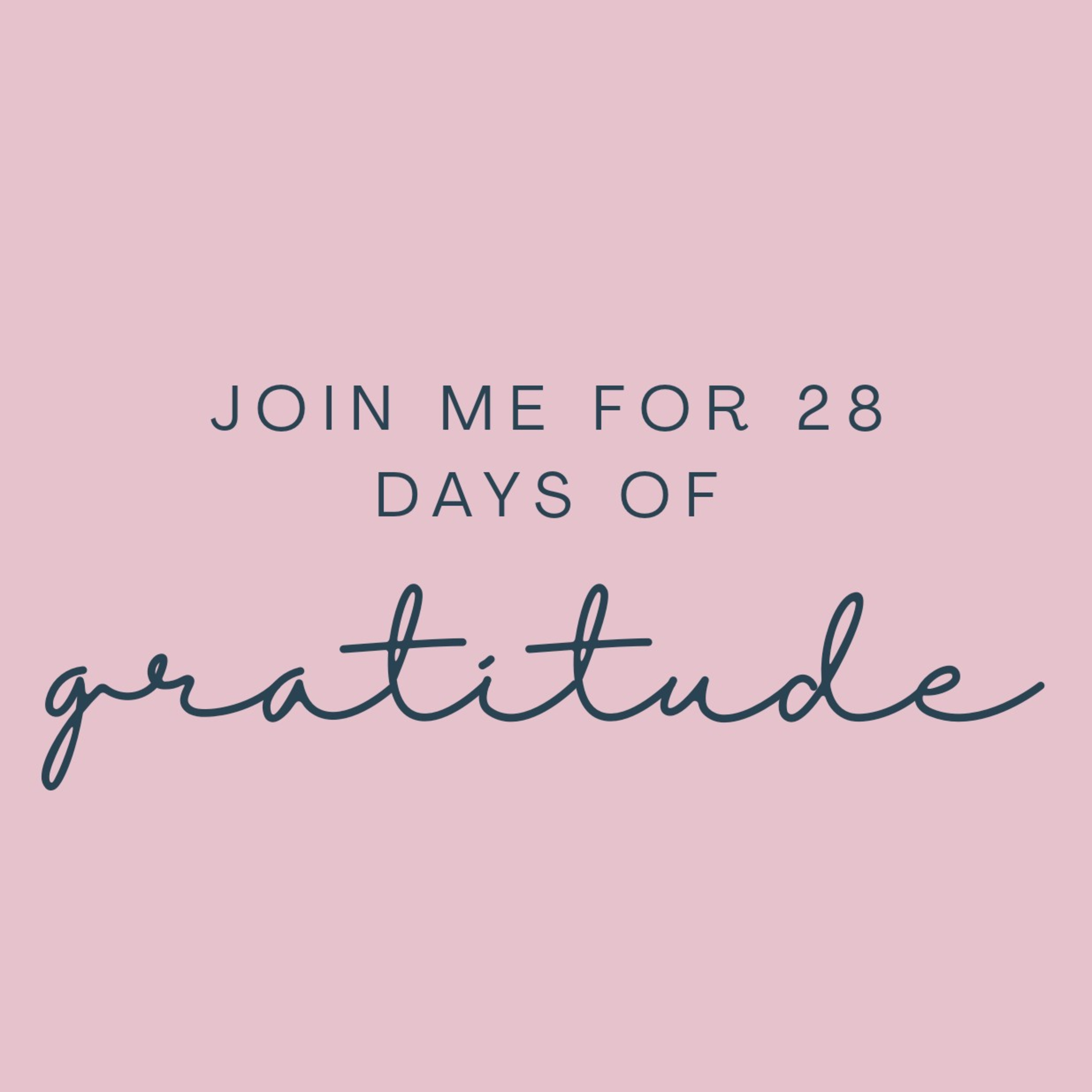 28 Days of Gratitude