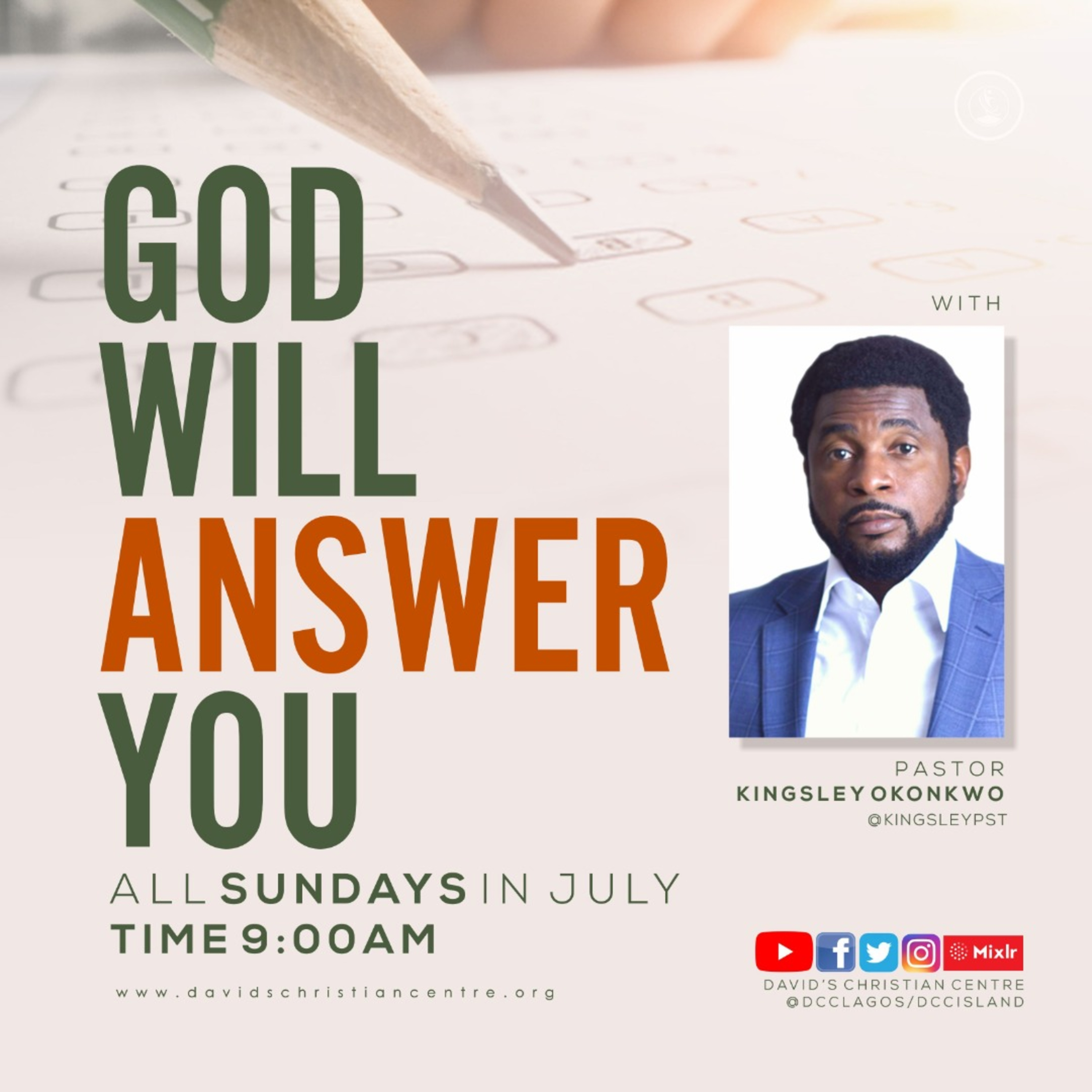 GOD WILL ANSWER YOU PART 4 SUNDAY SERVICE PASTOR MILDRED KINGSLEY-OKONKWO