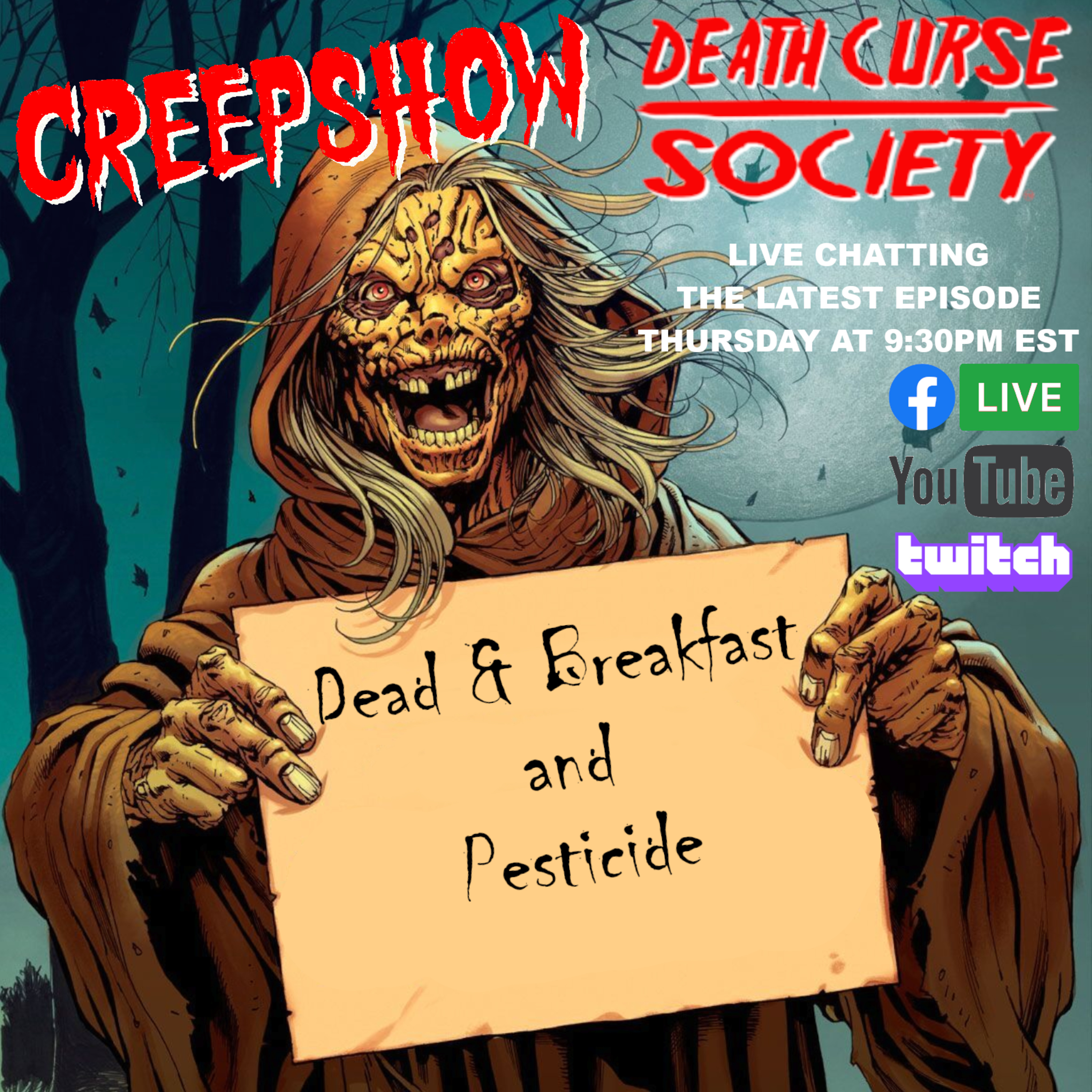 Creepshow Review | Dead and Breakfast & Pesticide | Slash Report | Death Curse Society episode artwork
