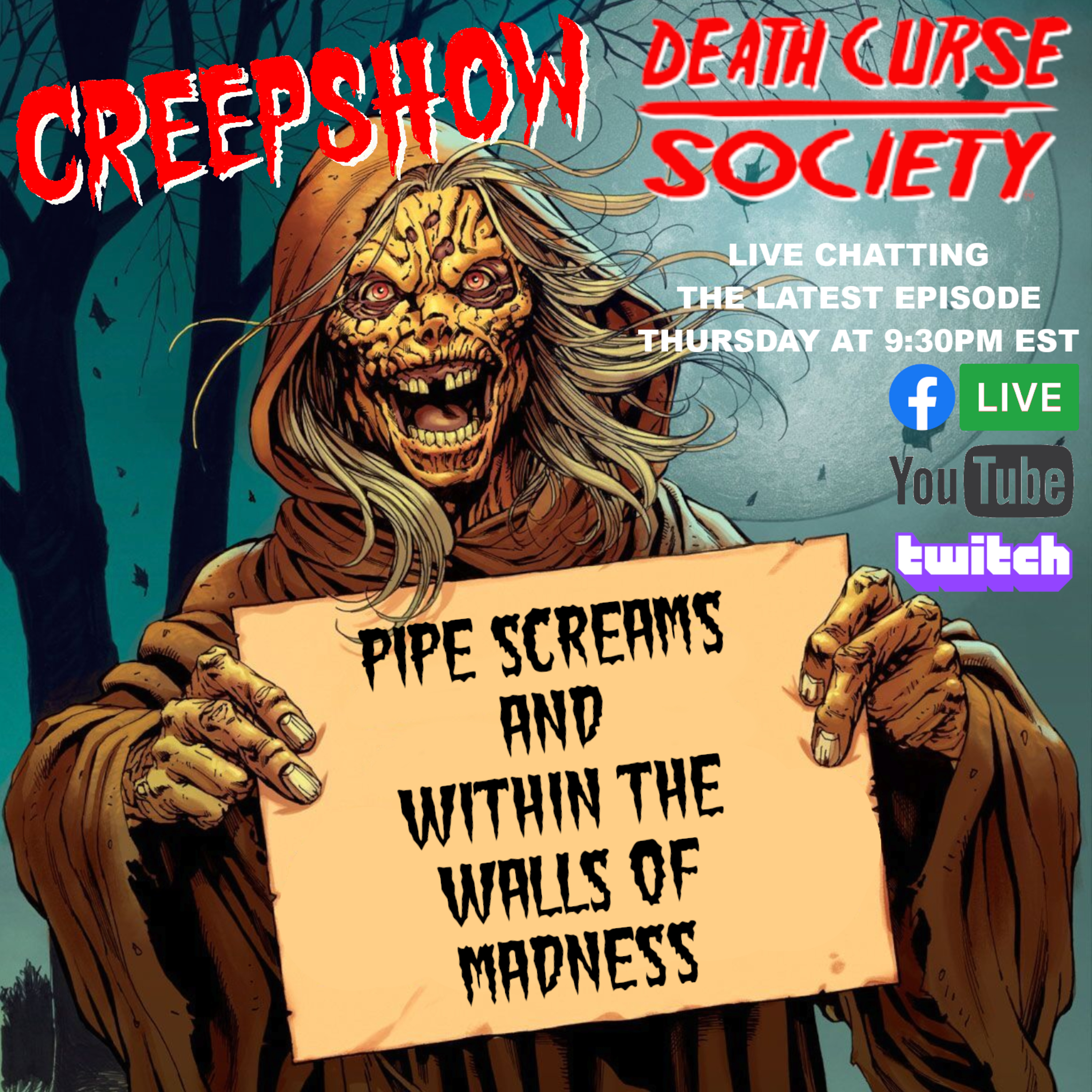 Creepshow Review | Pipe Screams & Within the Walls of Madness | Slash Report | Death Curse Society episode artwork