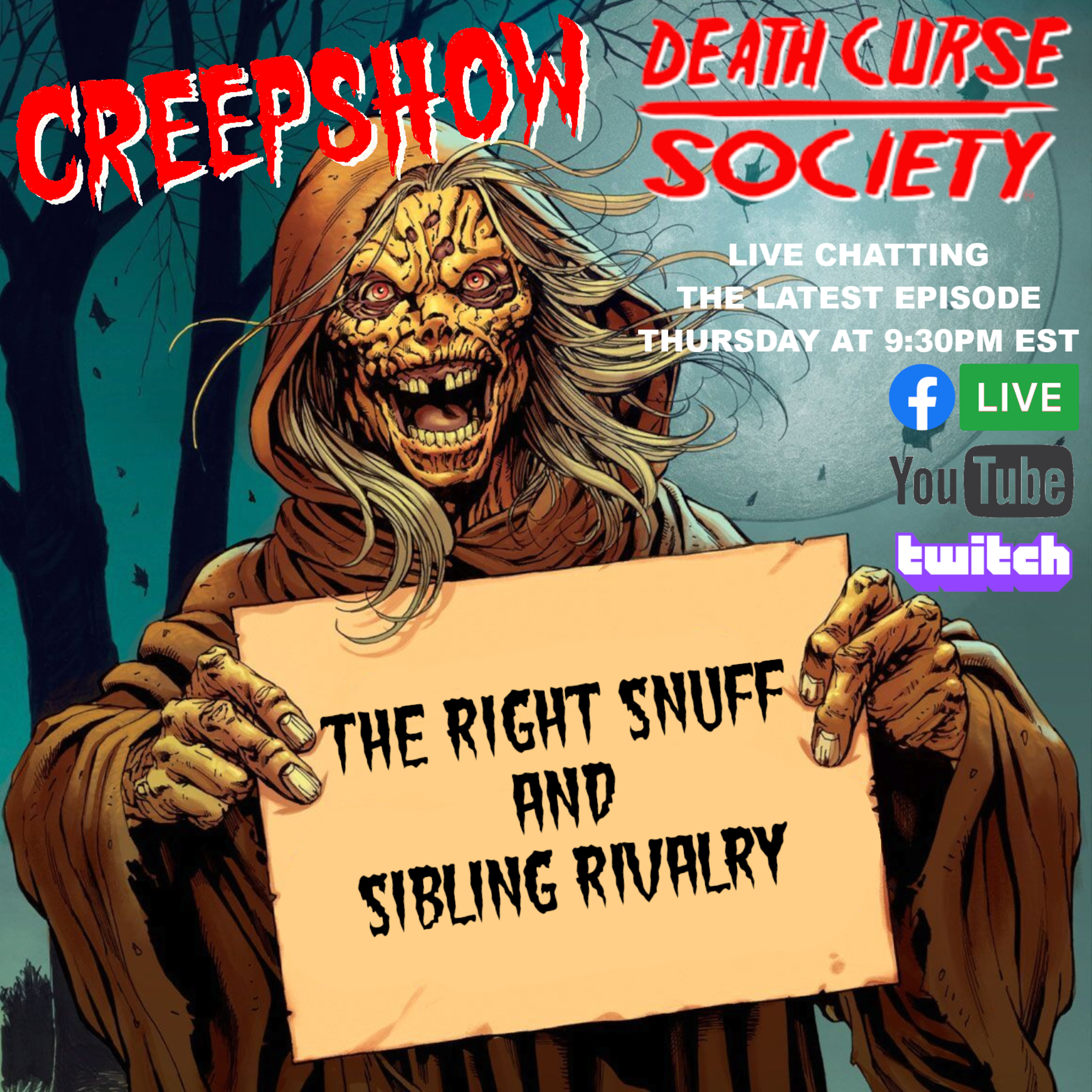 Creepshow Review | The Right Snuff & Sibling Rivalry | Slash Report | Death Curse Society episode artwork