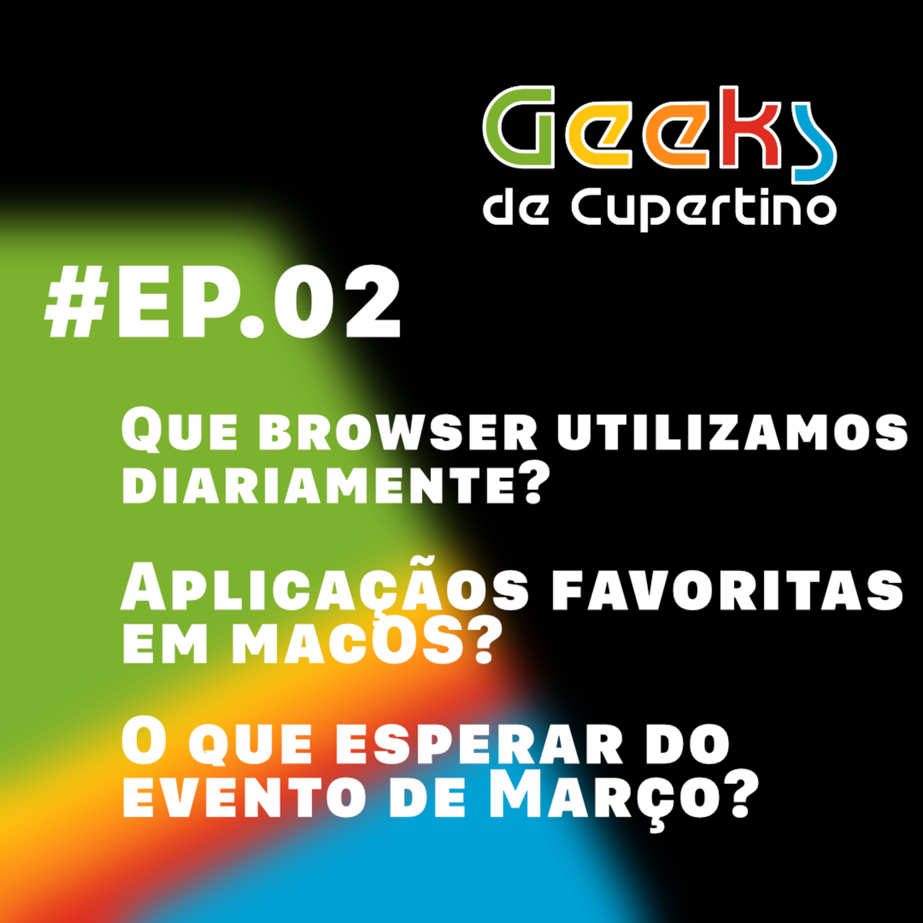 #Ep.02 - Browser favorito, aplicações favoritas em macOS e o que esperar do evento de Março? episode artwork