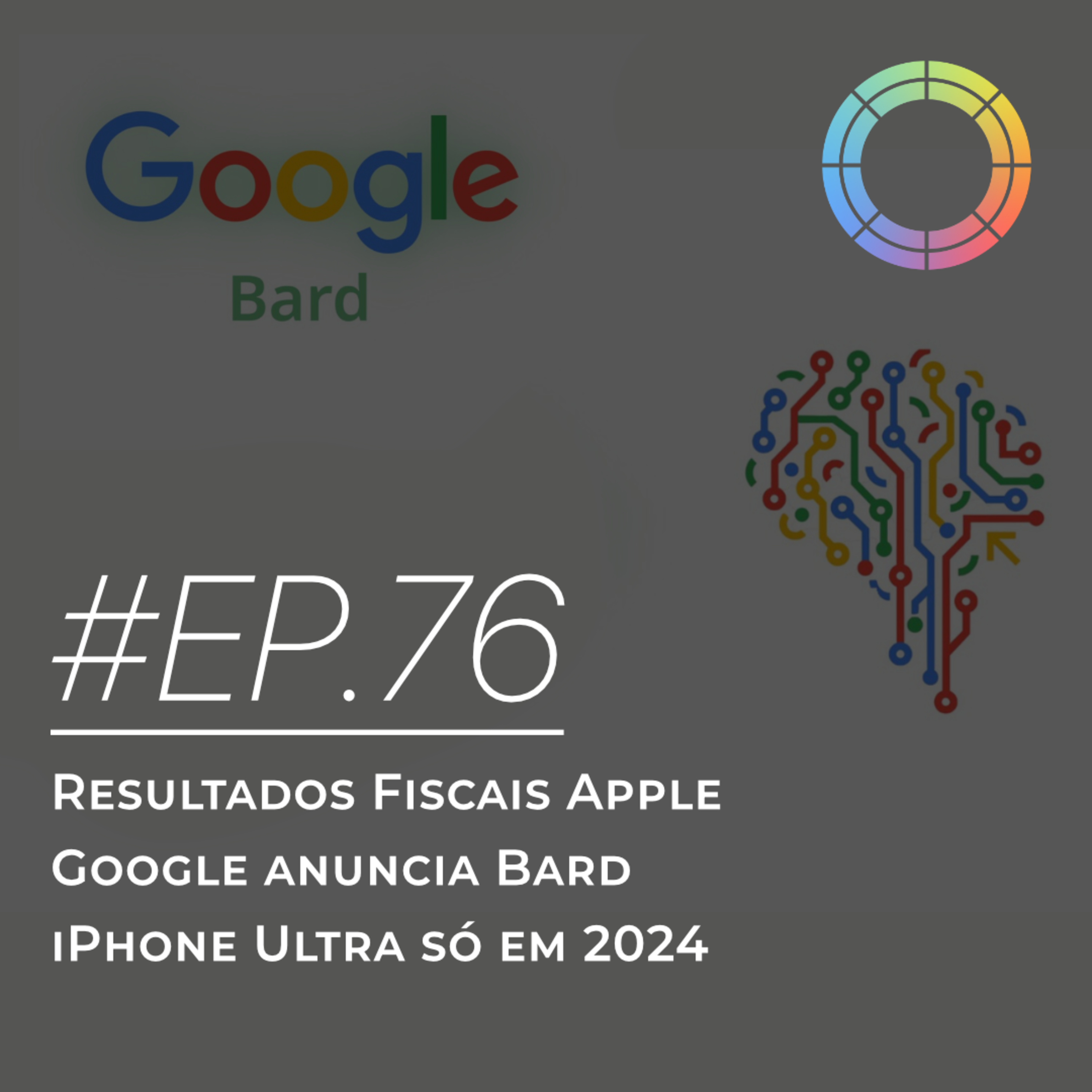 #EP.76 - Resultados fiscais Apple, Google anuncia Bard & iPhone Ultra só em 2024 episode artwork
