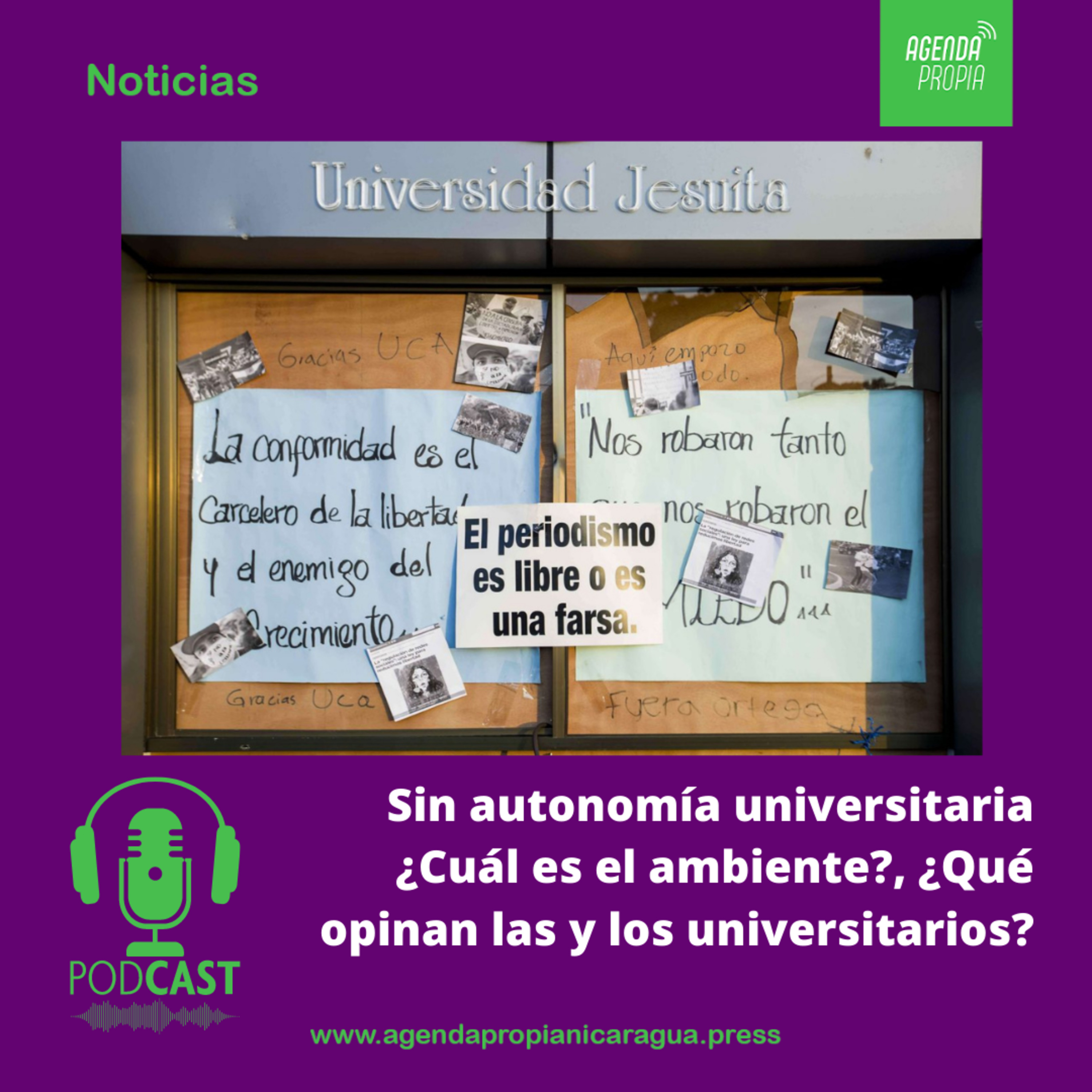 UCA sin autonomía universitaria ¿Cuál es el ambiente?, ¿Qué opinan las y los universitarios? episode artwork