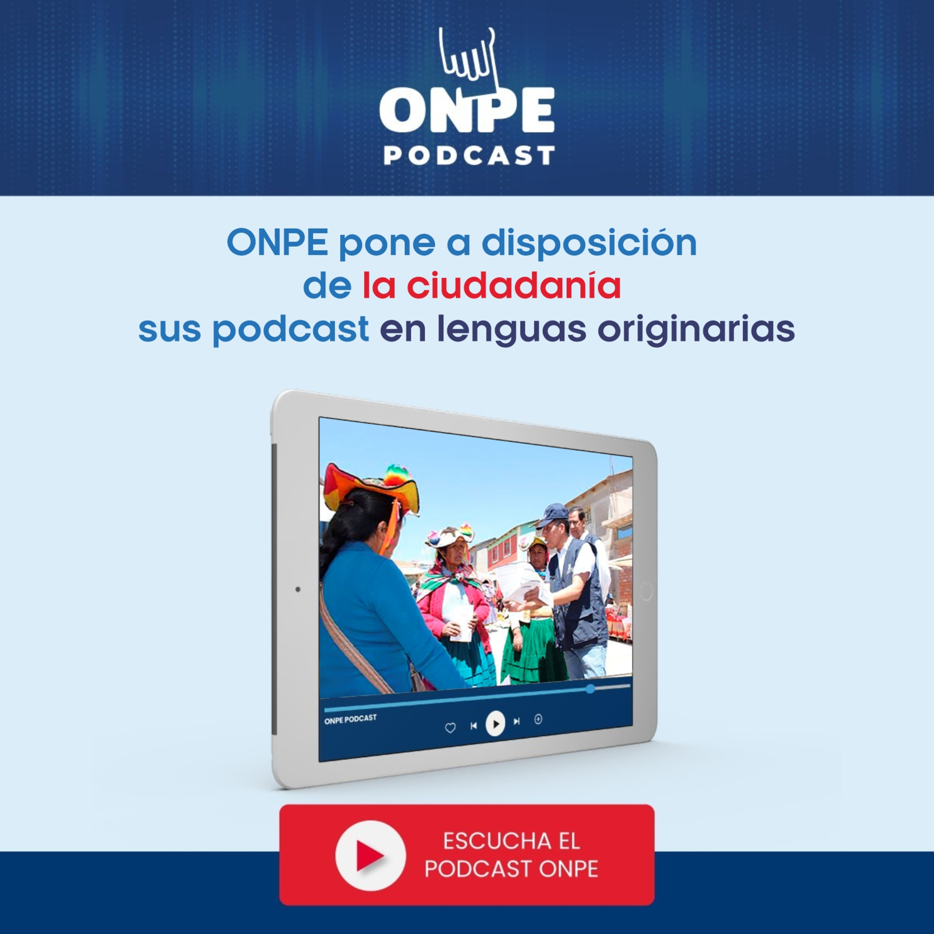 ONPE pone a disposición de la ciudadanía sus podcast en lenguas originarias episode artwork