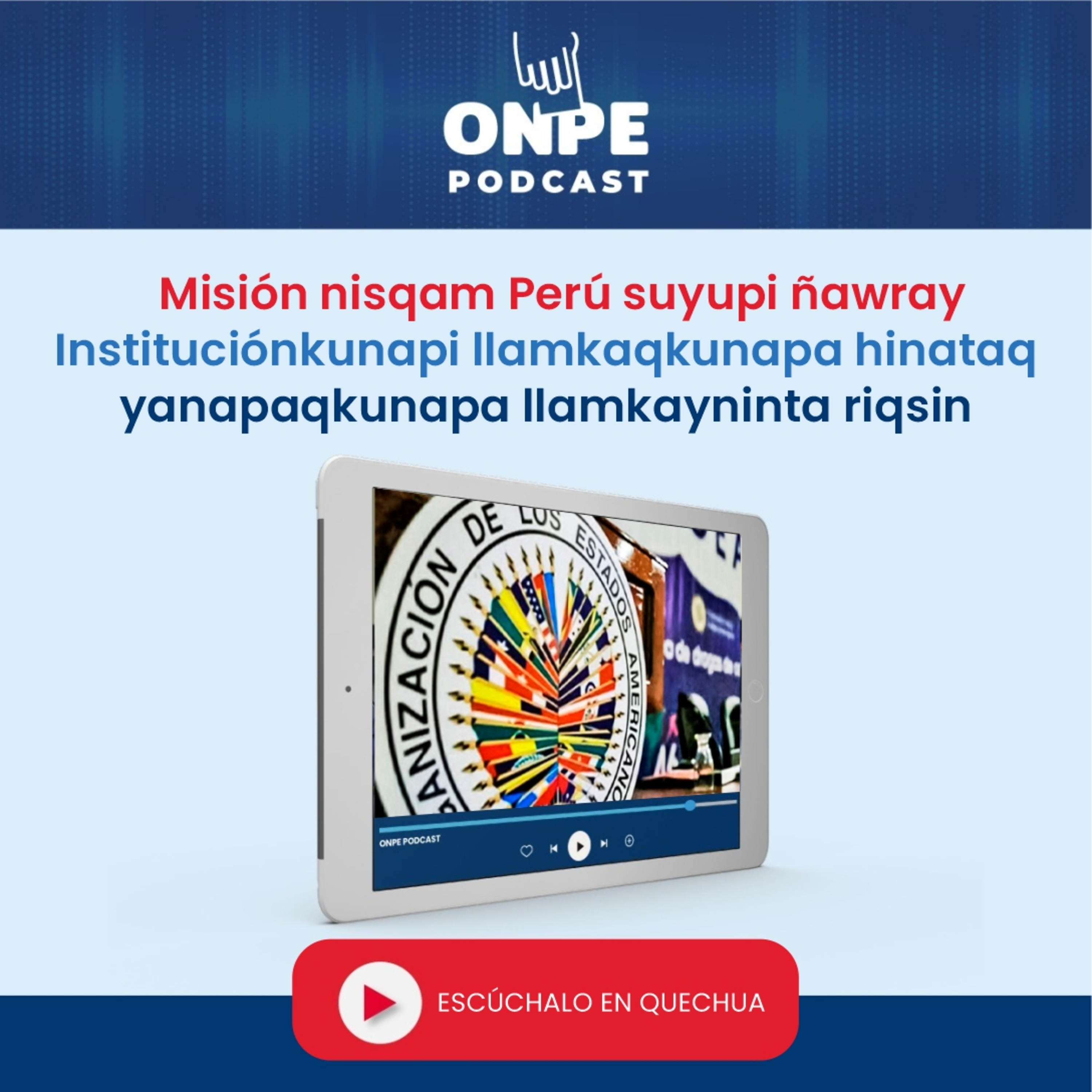 Misión nisqam Perú suyupi ñawray Instituciónkunapi llamkaqkunapa hinataq yanapaqkunapa llamkayninta riqsin episode artwork