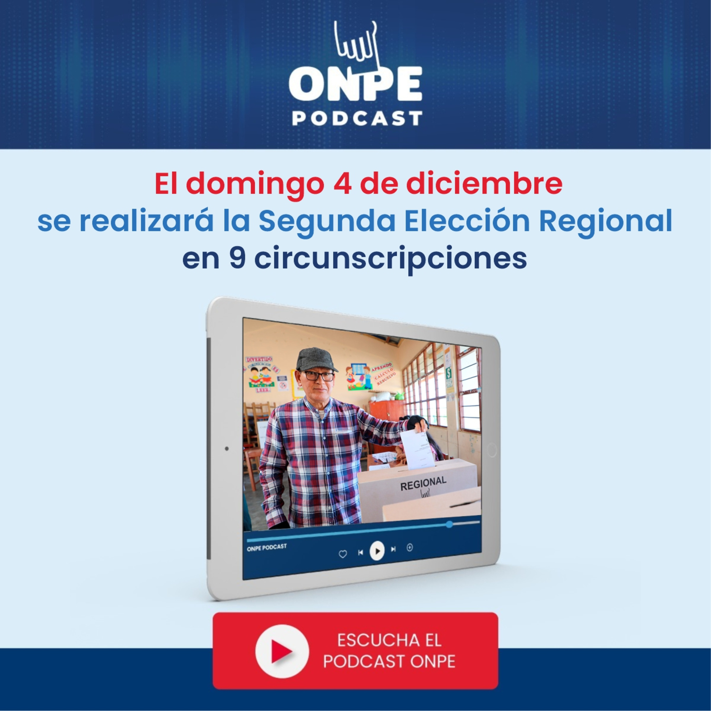 El domingo 4 de diciembre se realizará la Segunda Elección Regional en 9 circunscripciones episode artwork