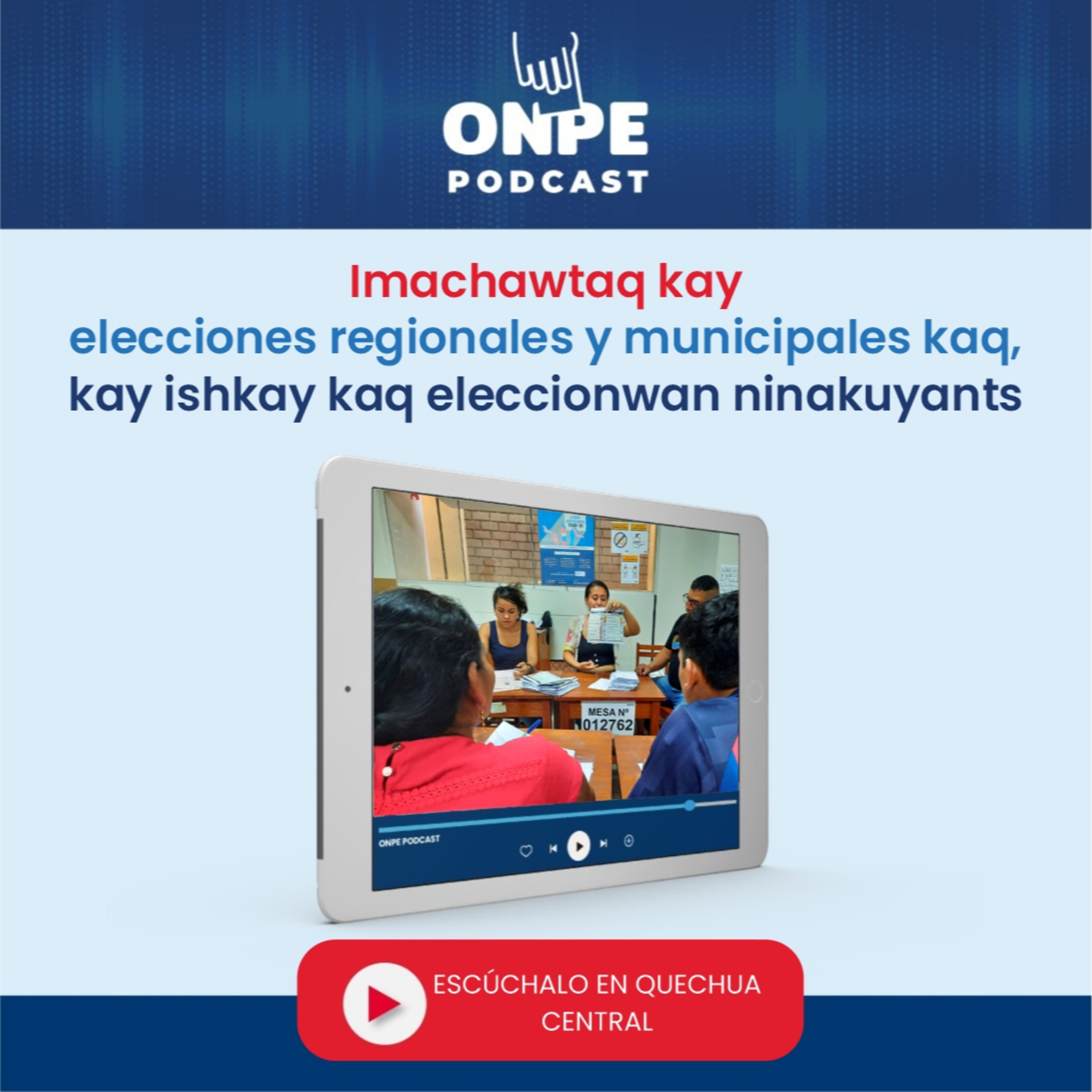 Imachawtaq kay elecciones regionales y municipales kaq, kay ishkay kaq eleccionwan ninakuyantsu episode artwork