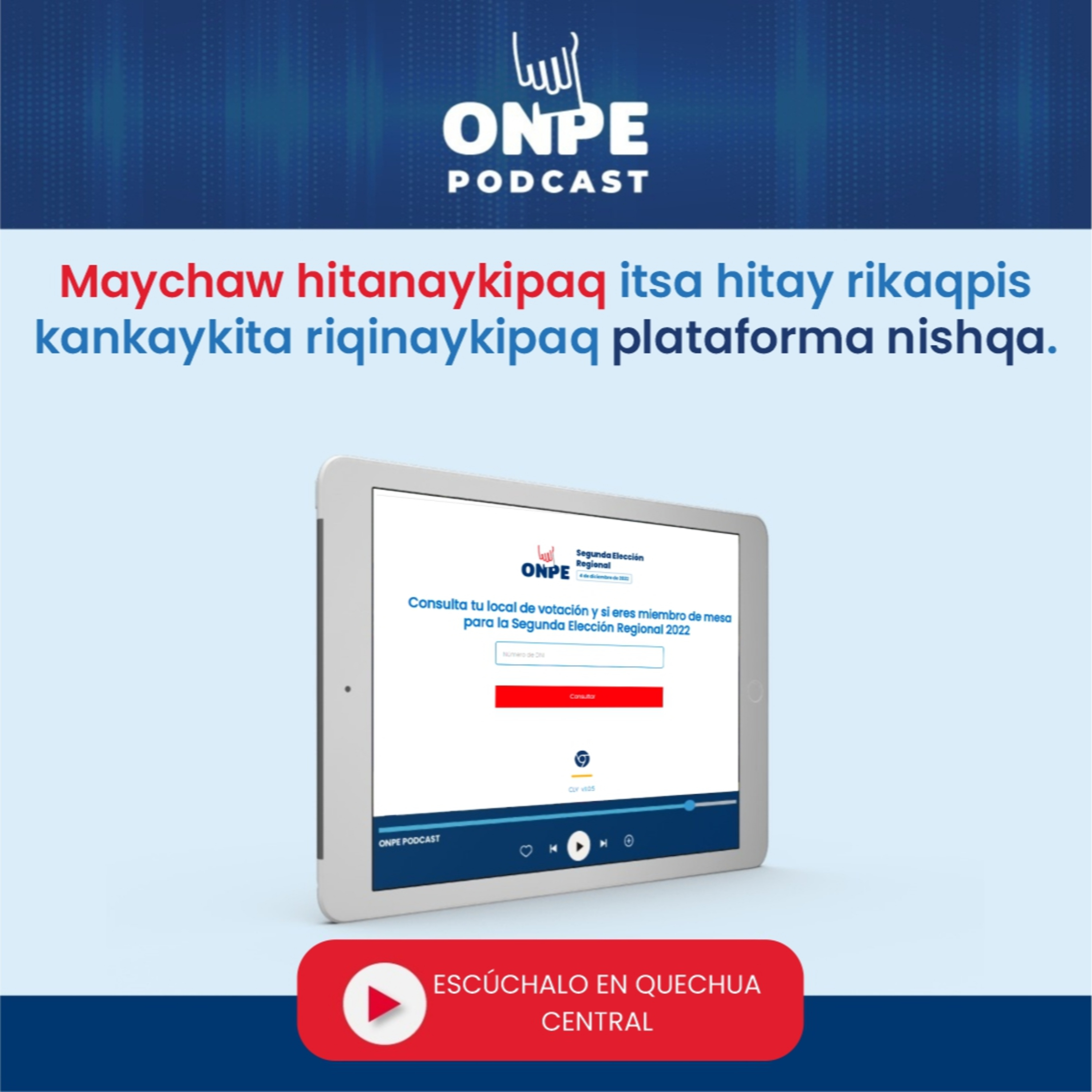 Maychaw hitanaykipaq itsa hitay rikaqpis kankaykita riqinaykipaq plataforma nishqa episode artwork
