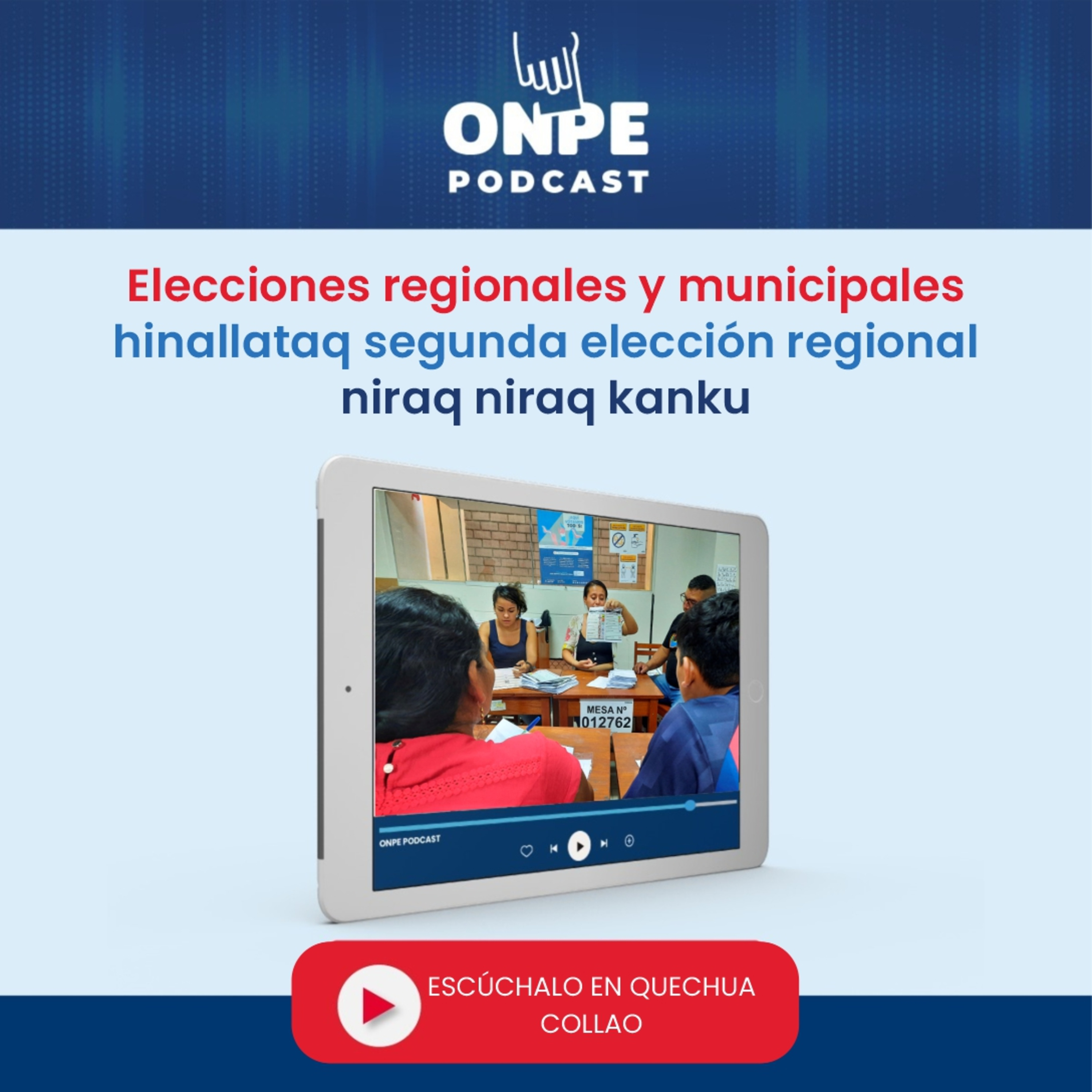 Elecciones regionales y municipales hinallataq segunda elección regional niraq niraq kanku episode artwork
