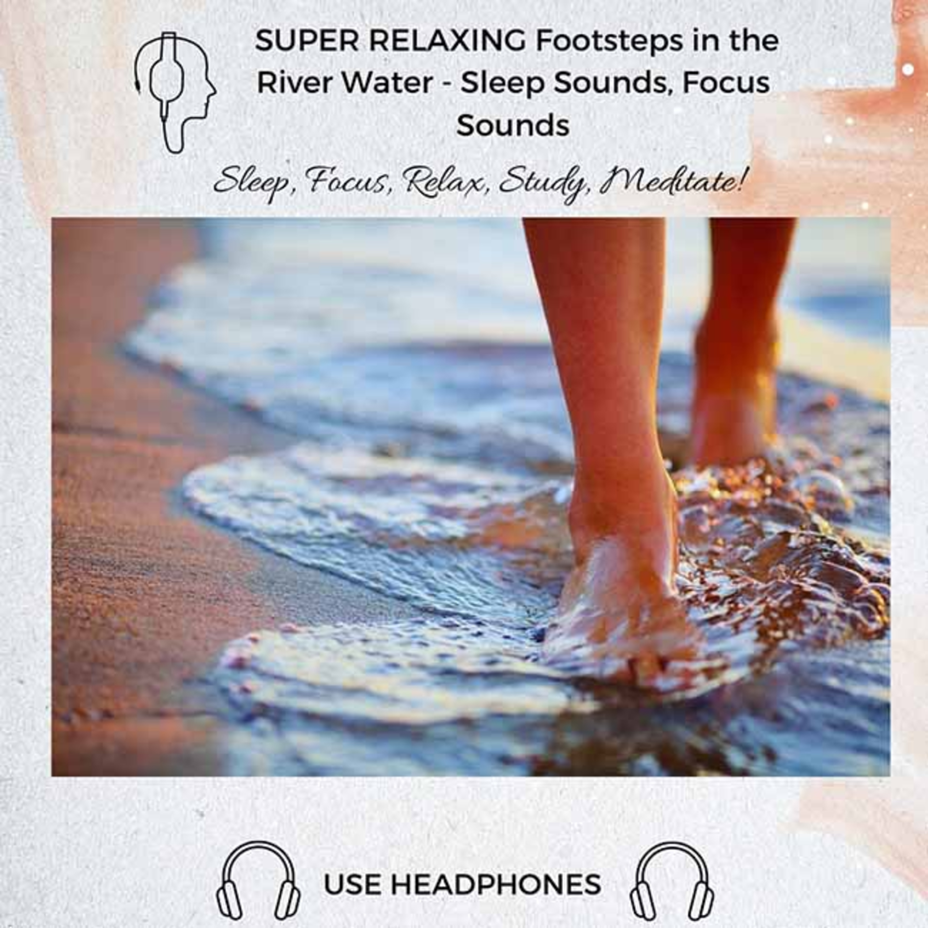 59. SUPER RELAXING Footsteps in the River Water | Sleep, Study, Meditation Sounds episode artwork