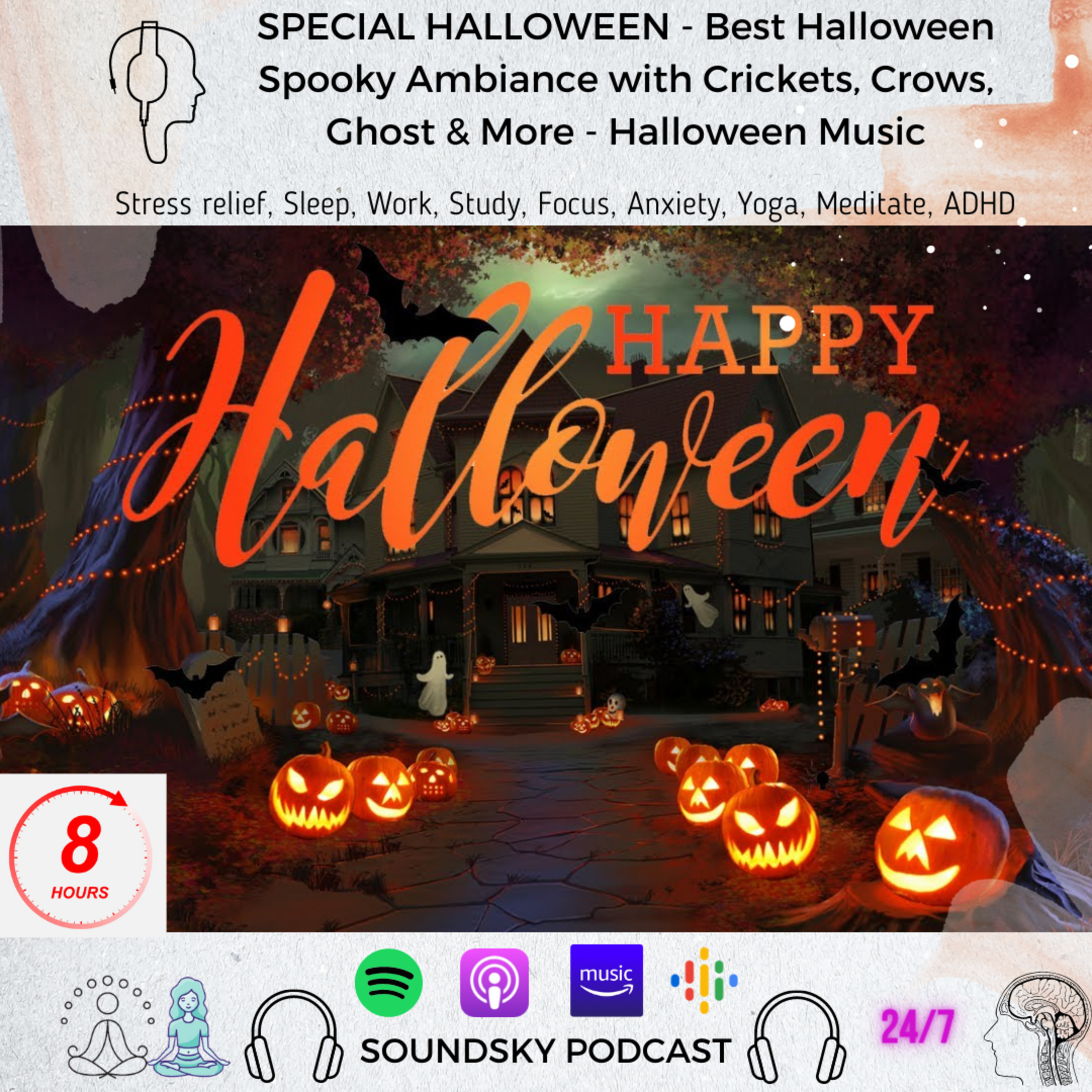 SPECIAL HALLOWEEN - Best Halloween Spooky Ambiance with Crickets, Crows, Ghost & More - Halloween Music episode artwork
