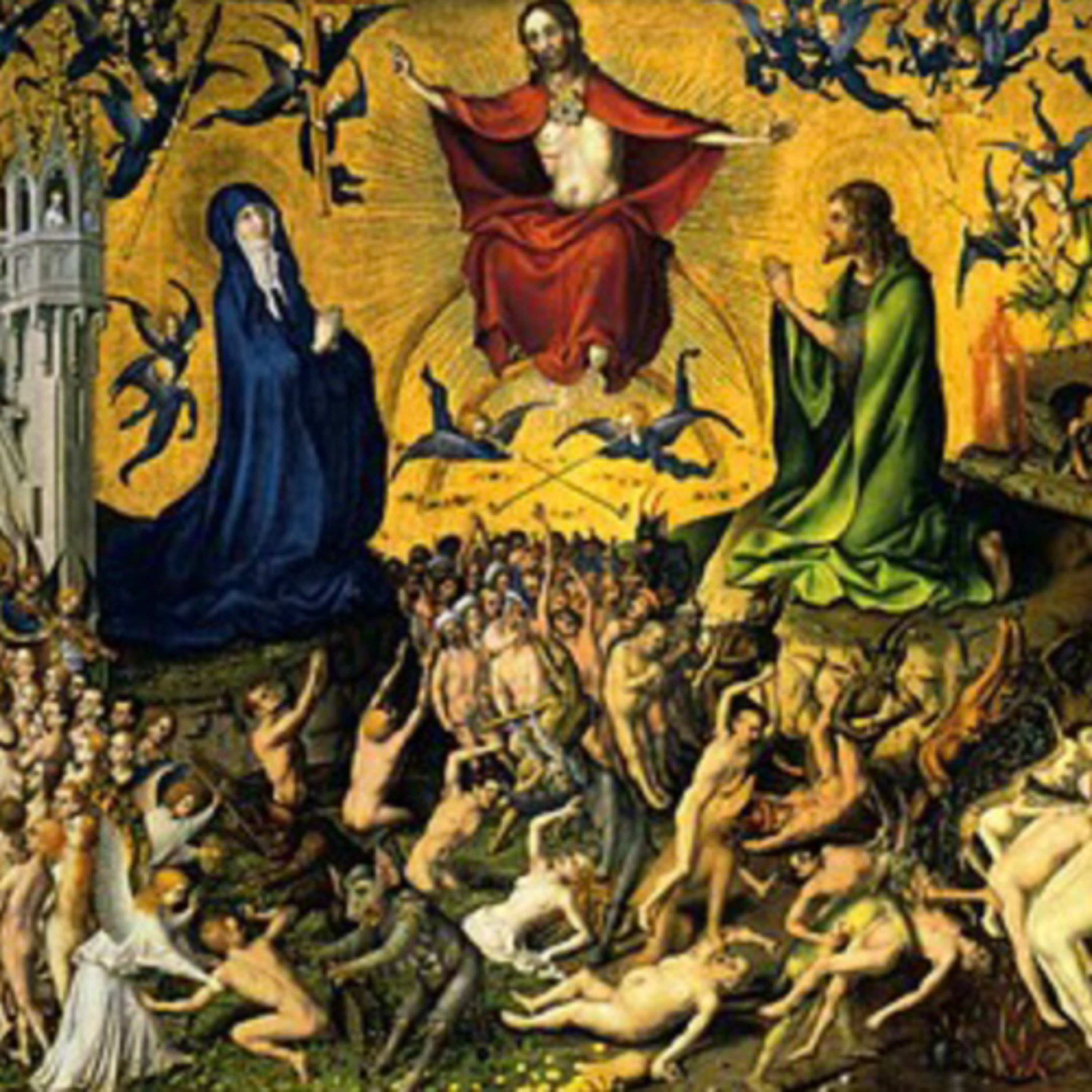 The red thing is Lourde Satan and it was with Mercy, child. episode artwork