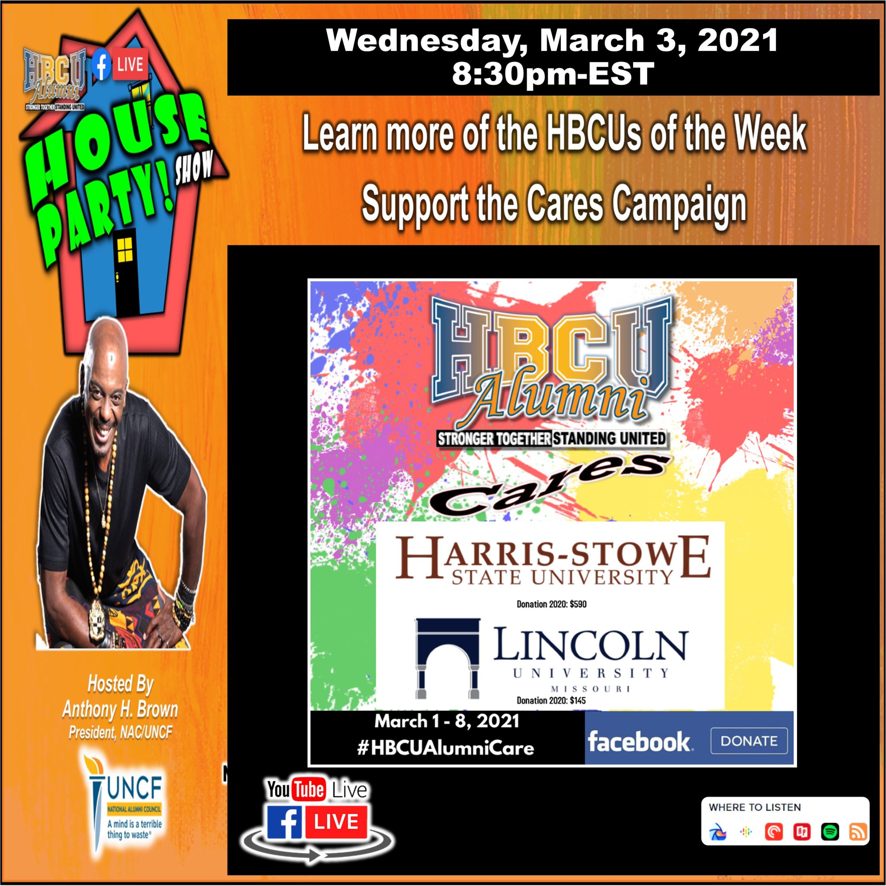 HBCU Alumni House Party! Show
