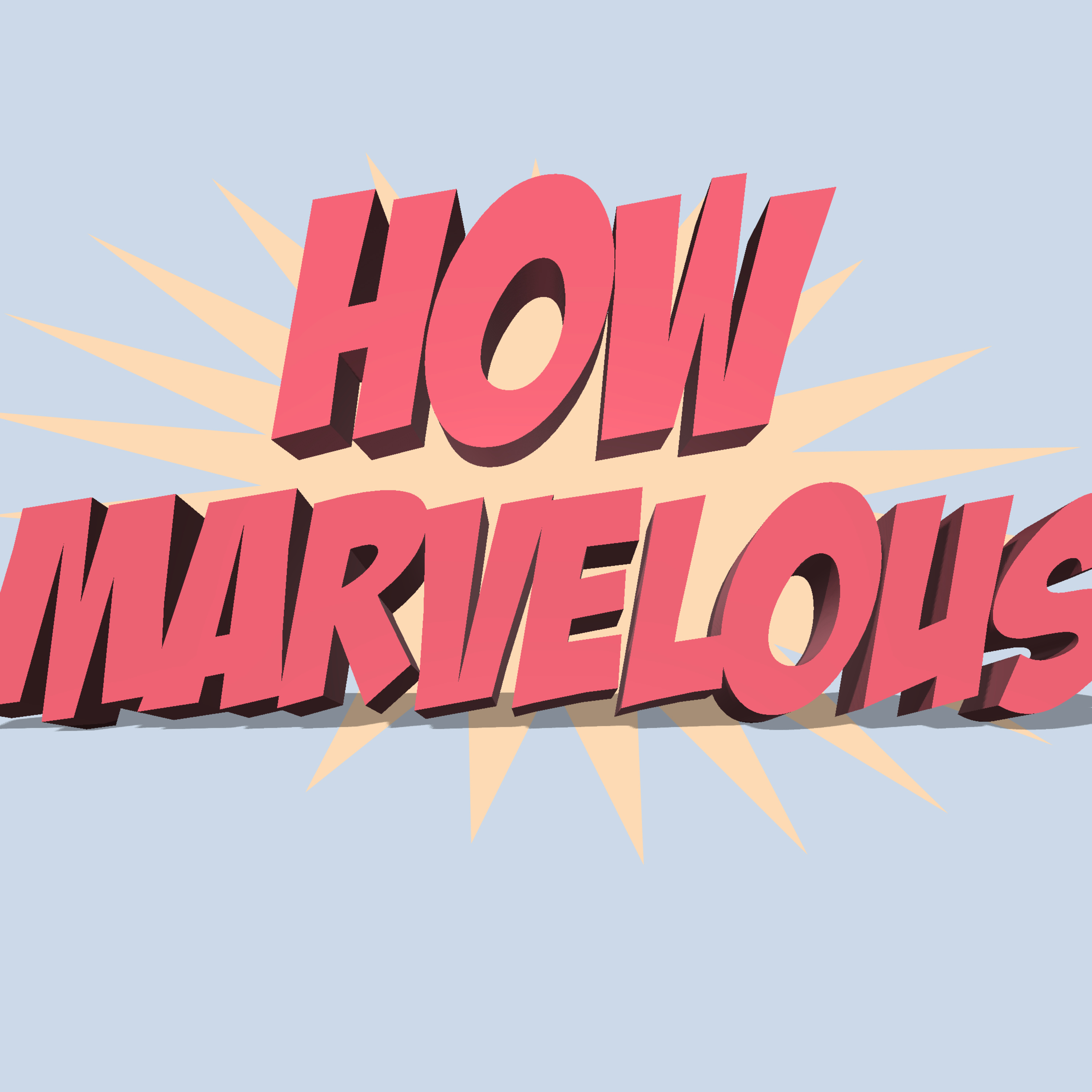 How Marvelous