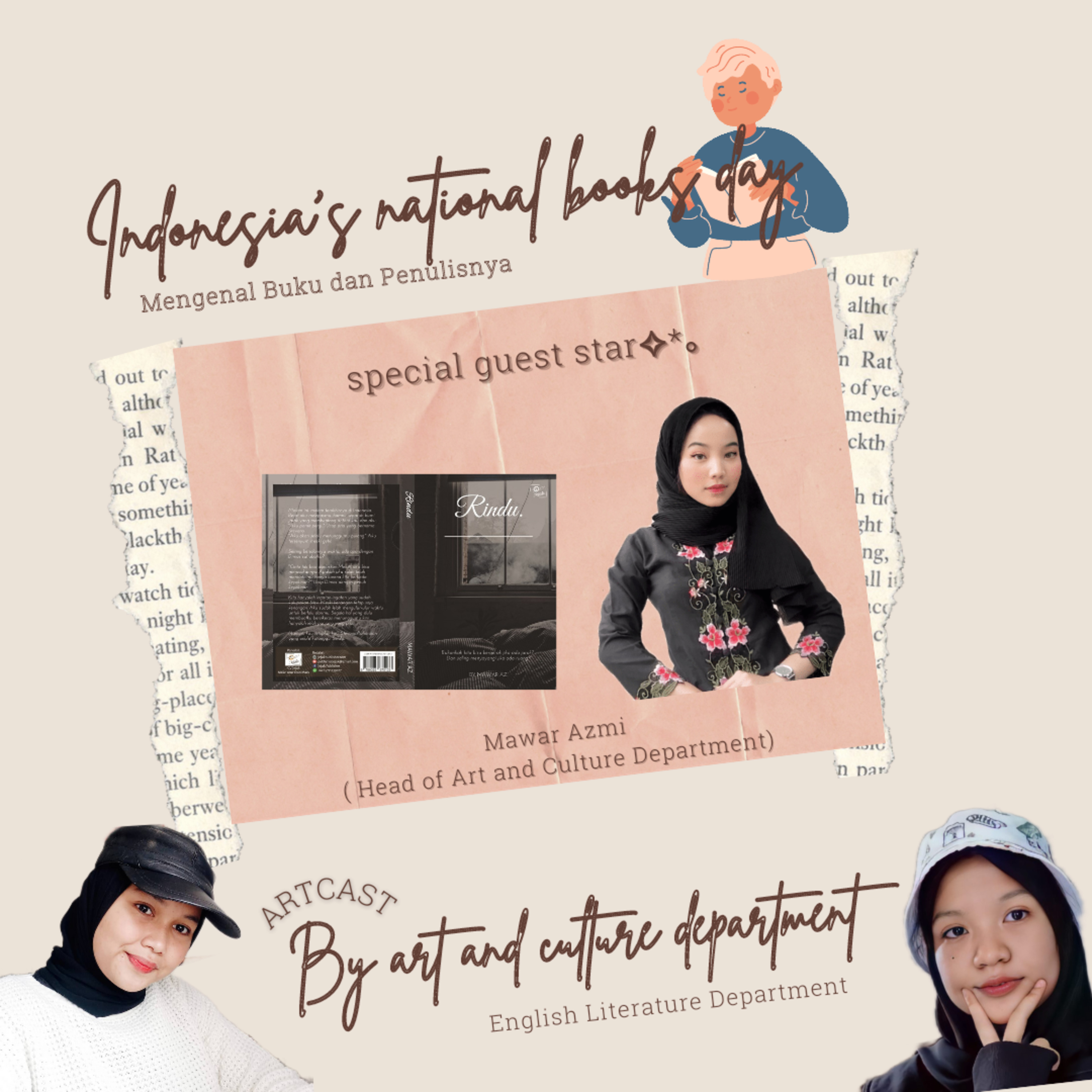 #ARTCAST(1) HARI BUKU NASIONAL (mengenal buku dan penulisnya)📚🖋️✨ episode artwork