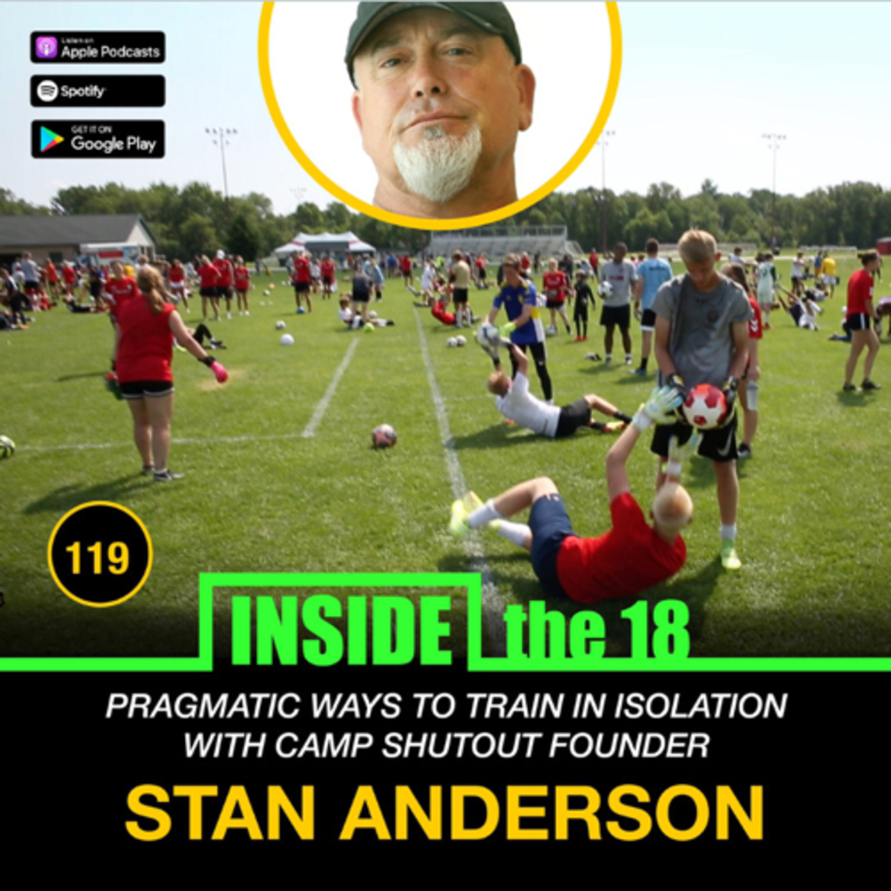 Episode 119- Pragmatic Ways To GK Train In Isolation w/ Camp Shutout Founder Stan Anderson + USWNT Equality Legal Battle & Listener Q's !