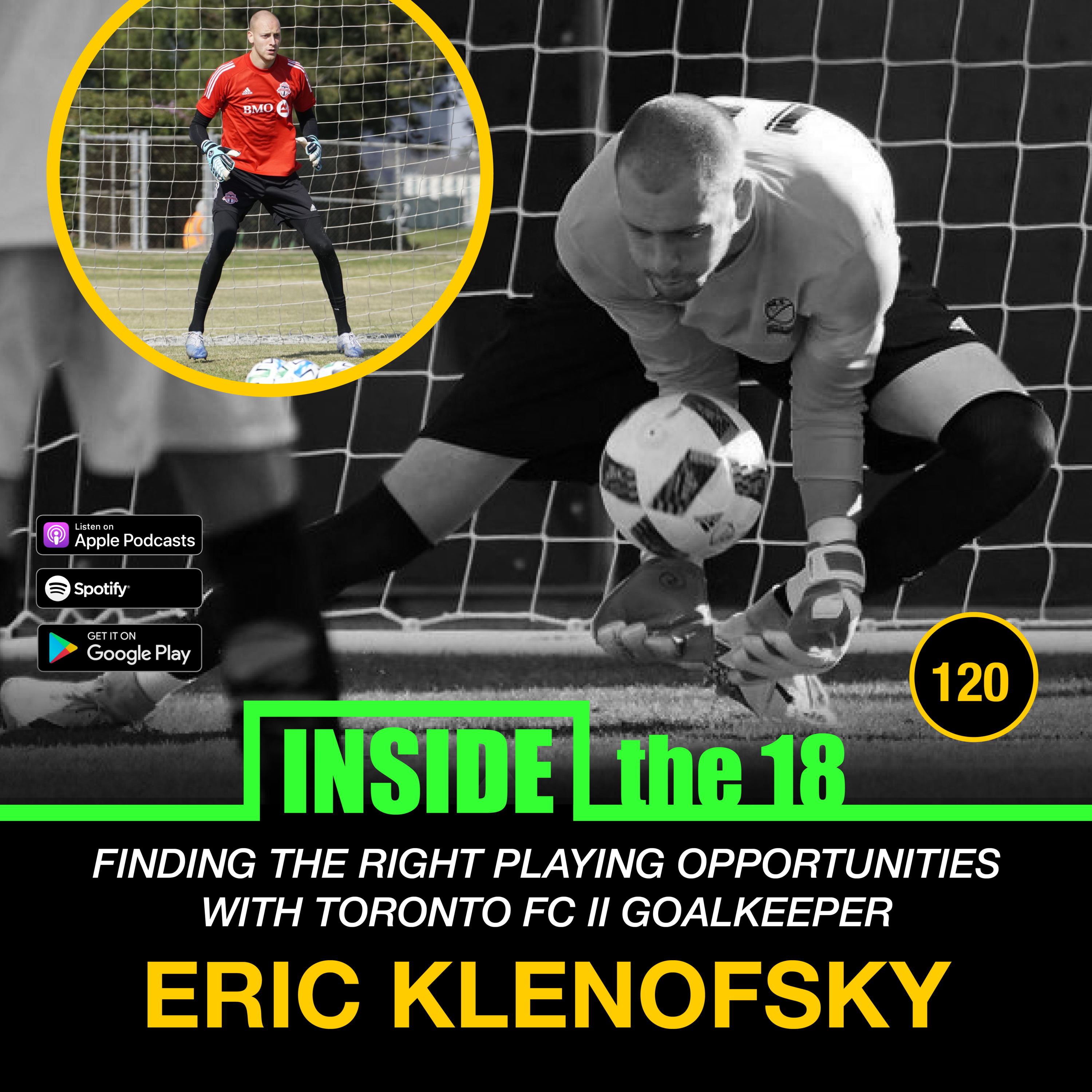 Episode 120 - Exploring Alternative Playing Opportunities w/ Toronto FC II Goalkeeper Eric Klenofsky