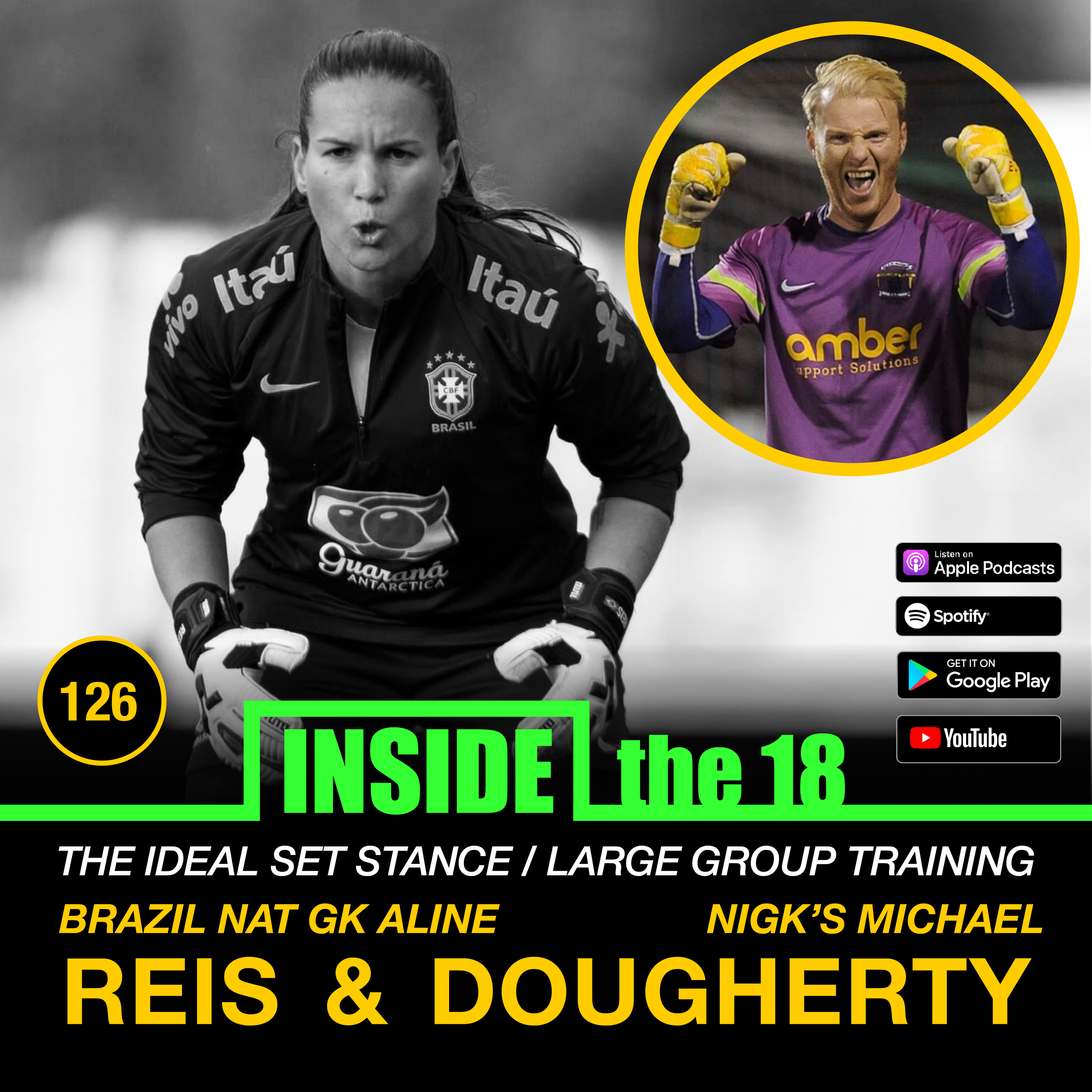 Episode 126- Finding Your Perfect Set Stance w/ Brazil Nat Team GK Aline Reis & How to Coach Large Groups w/ Northern Ireland's Michael Dougherty !