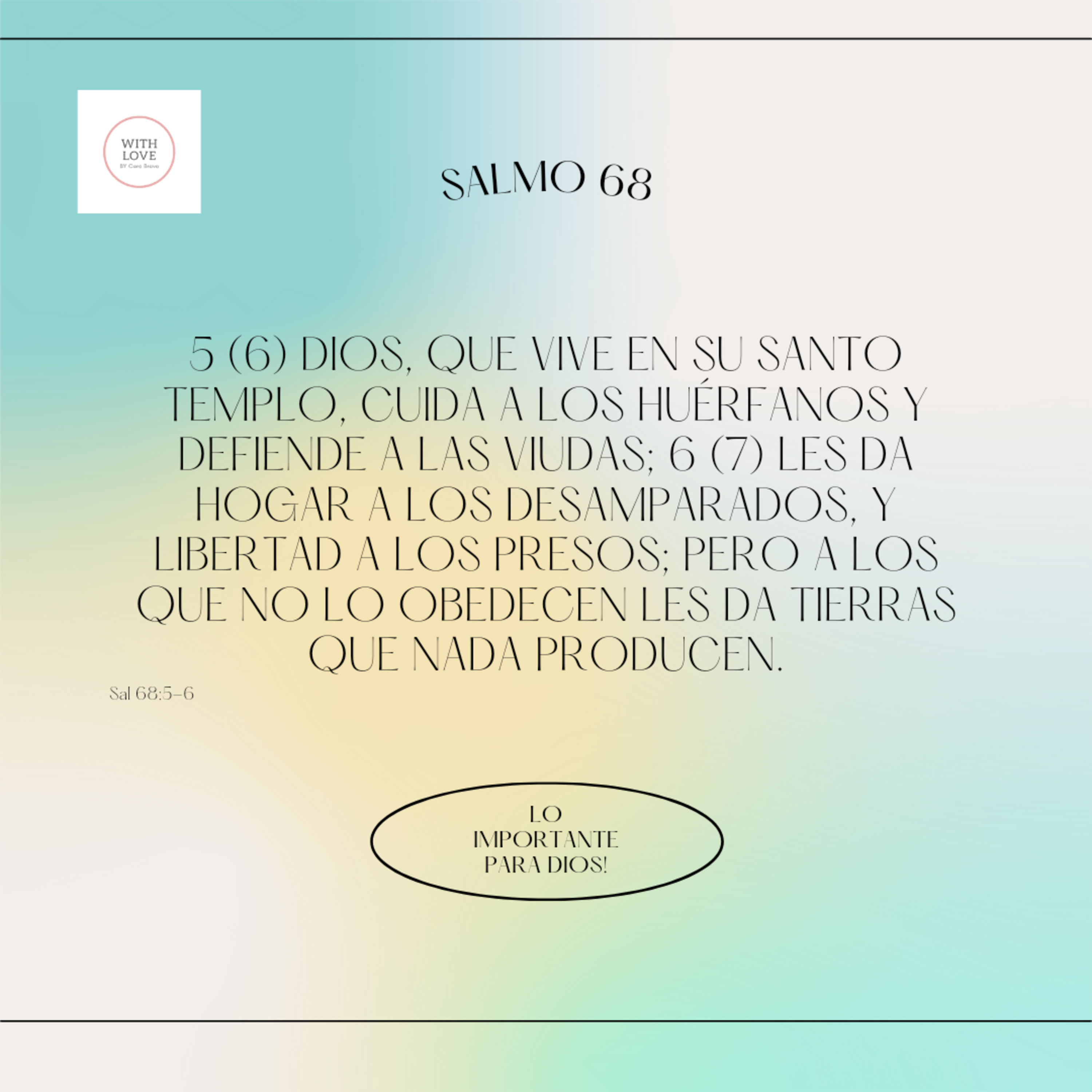 Salmo 68 " Lo que es importante para Dios" episode artwork