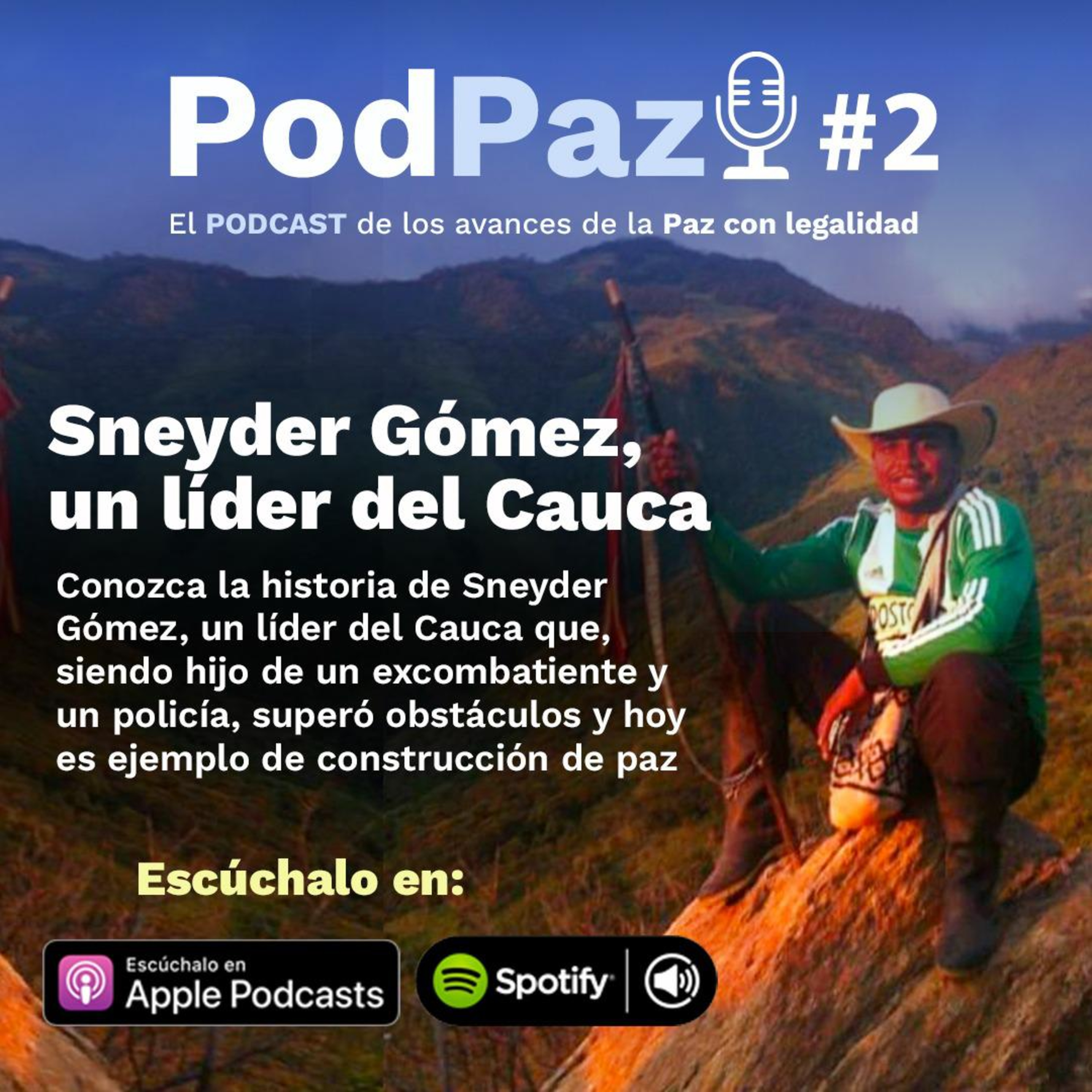 Sneyder Gómez , un líder del Cauca