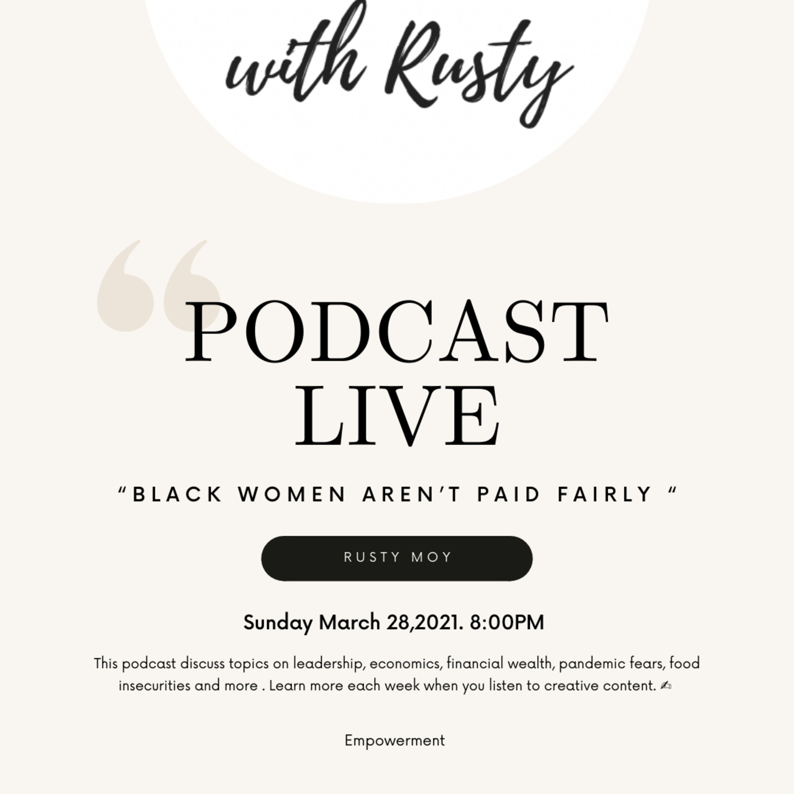 Black Women aren’t paid fairly ✍️ episode artwork