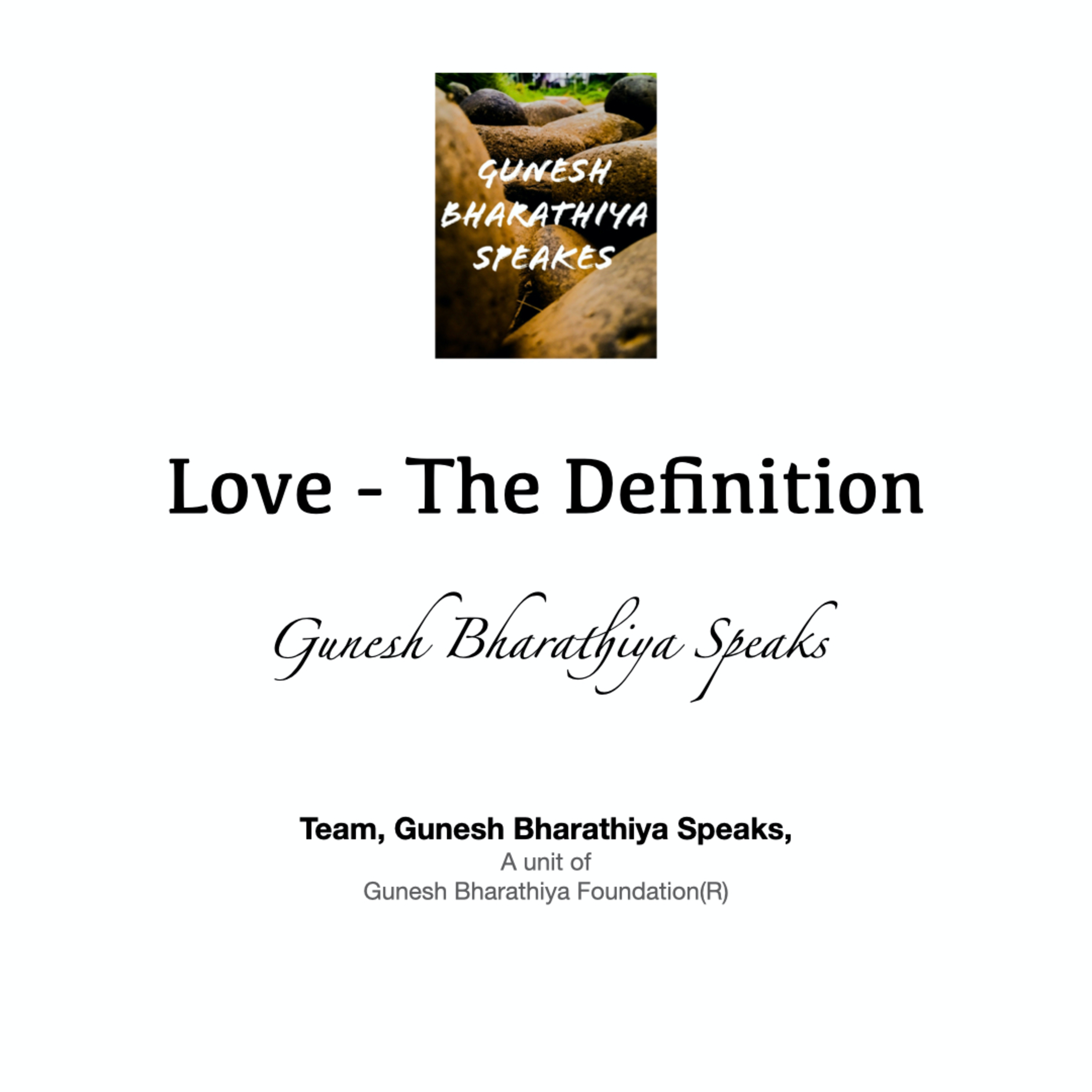 Gunesh Bharathiya Speaks