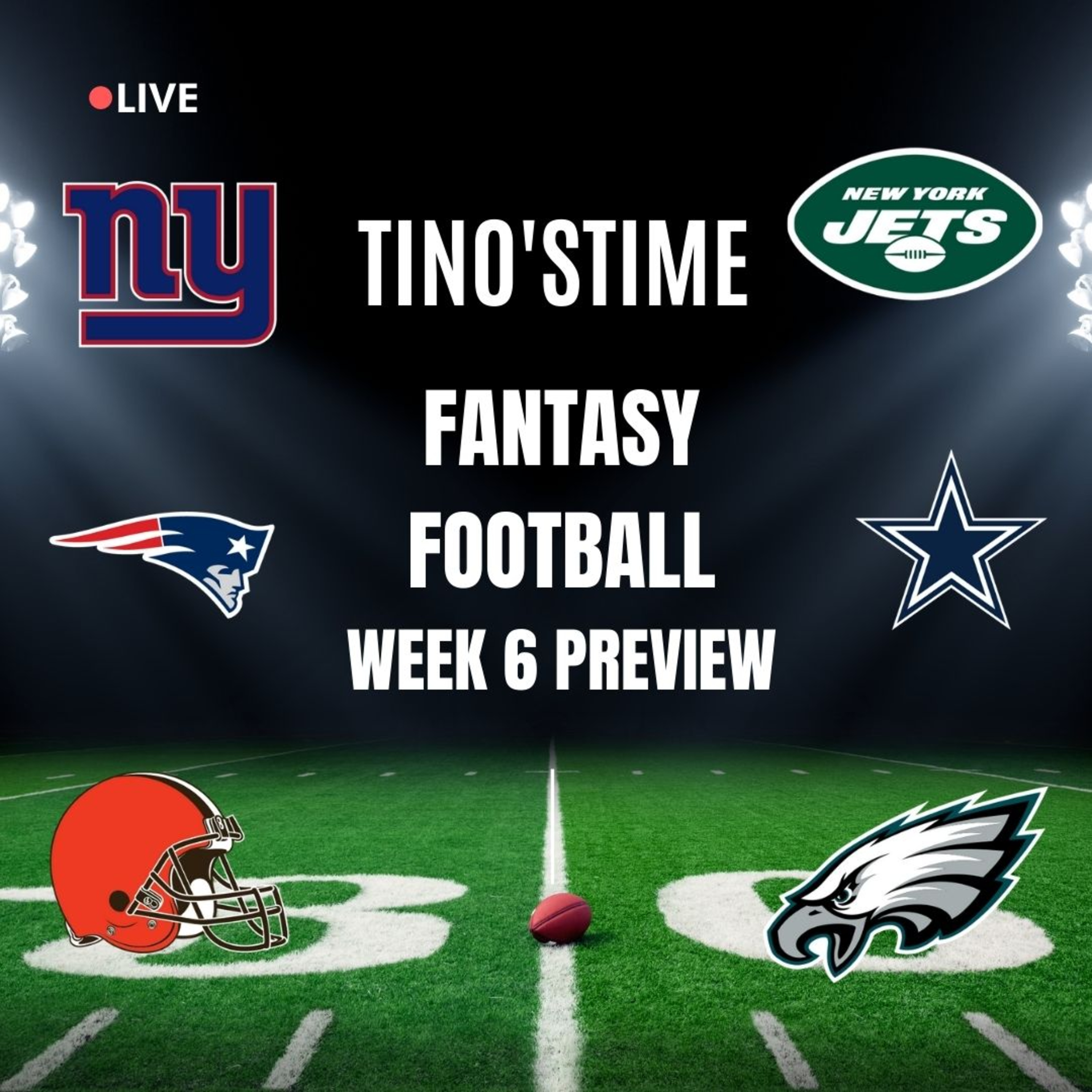 Tino's NFL Fantasy Football Week 6 Preview episode artwork