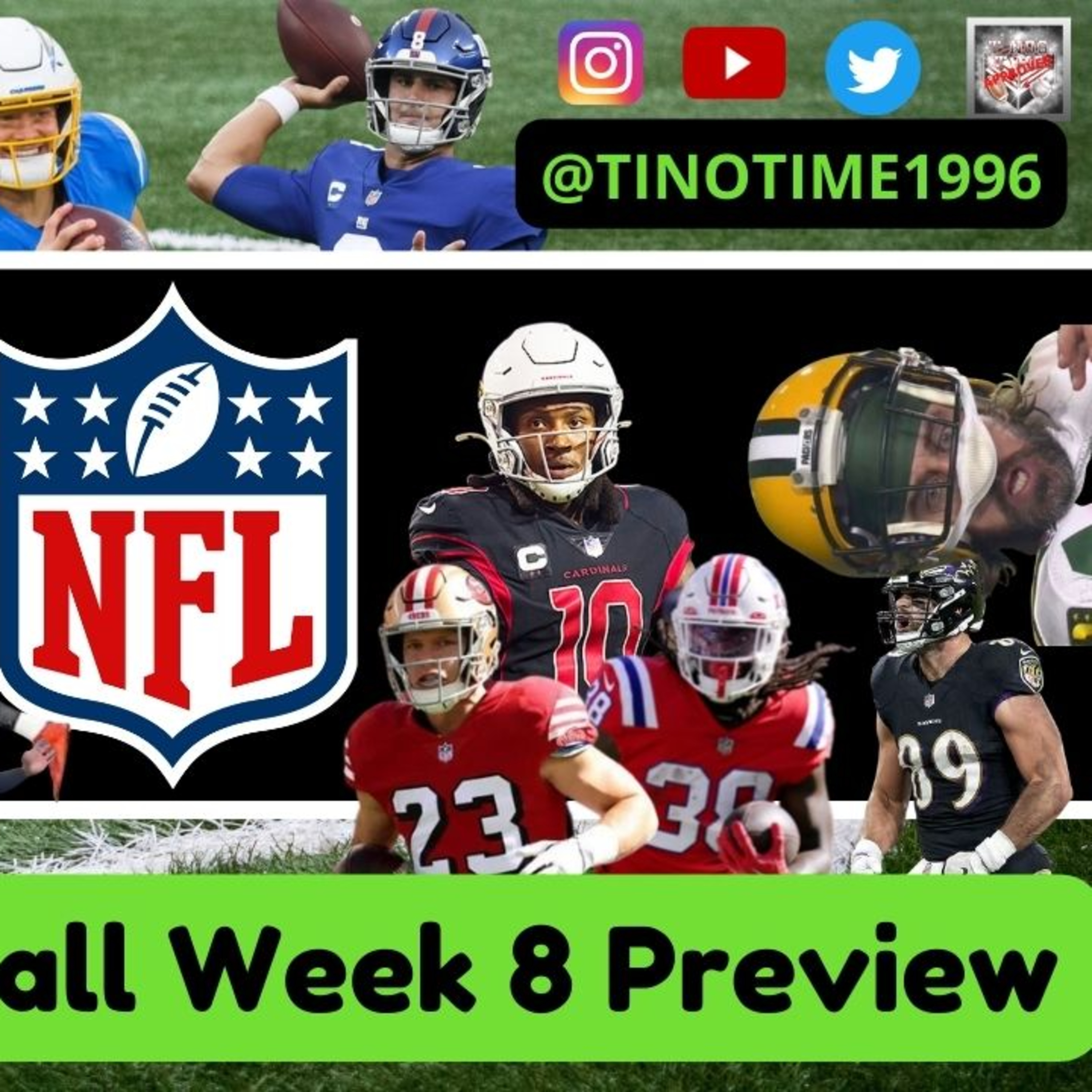 Tino's Week 8 Fantasy Football Preview episode artwork